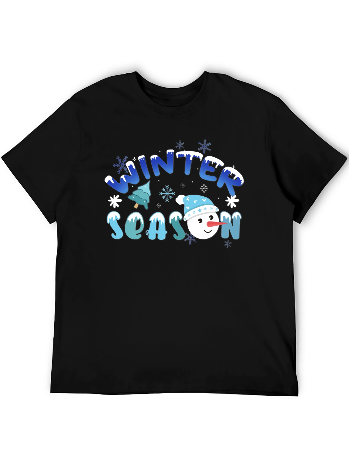 Winter Season Snowman Graphic Tee