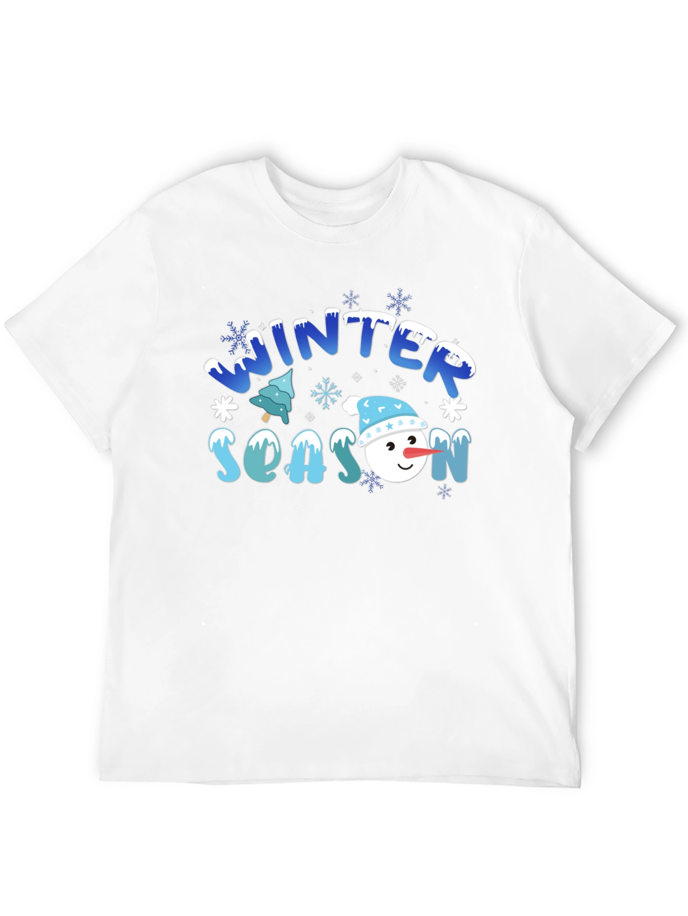 Winter Season Snowman Graphic Tee