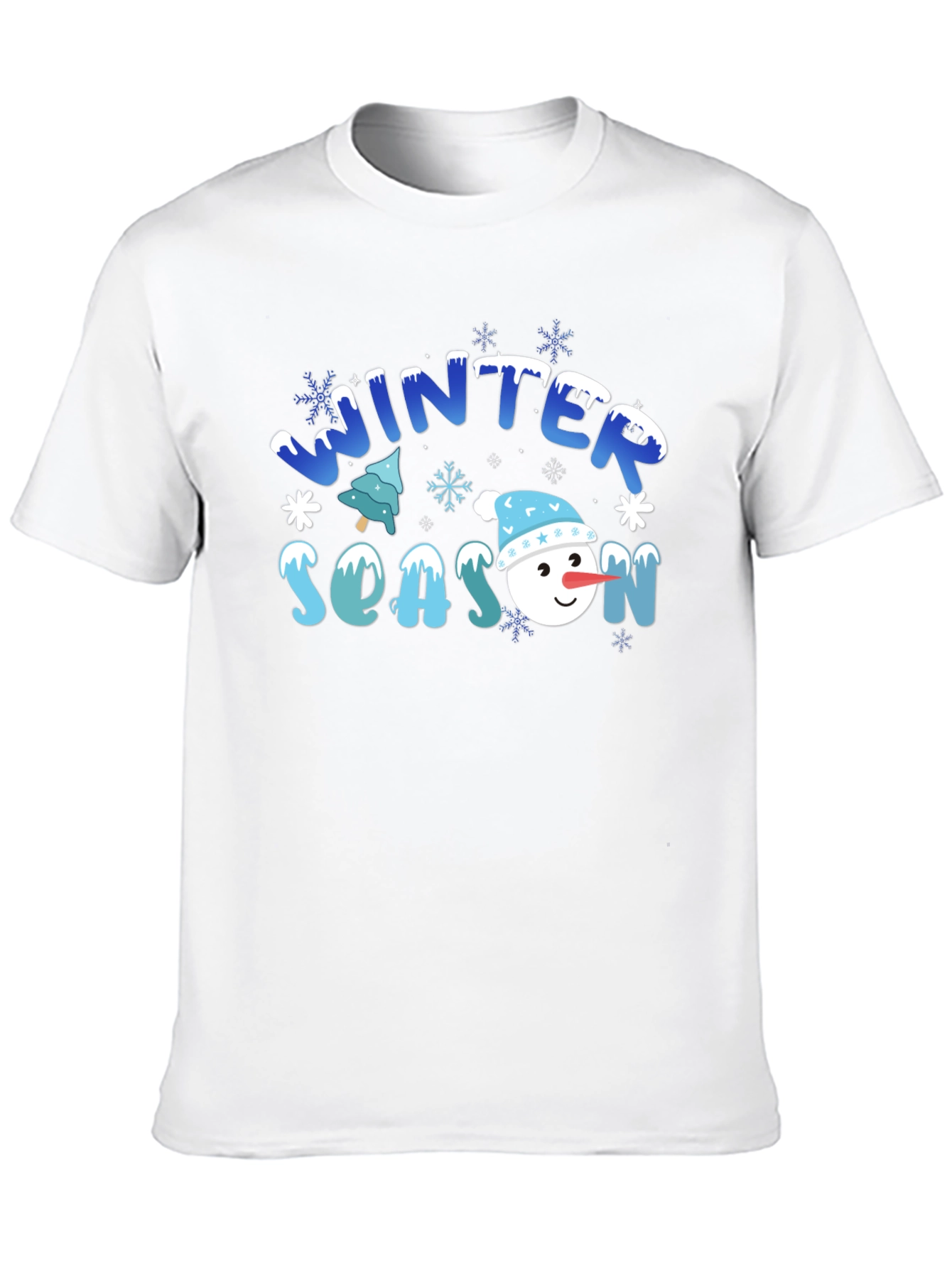 Winter Season Snowman Graphic Tee