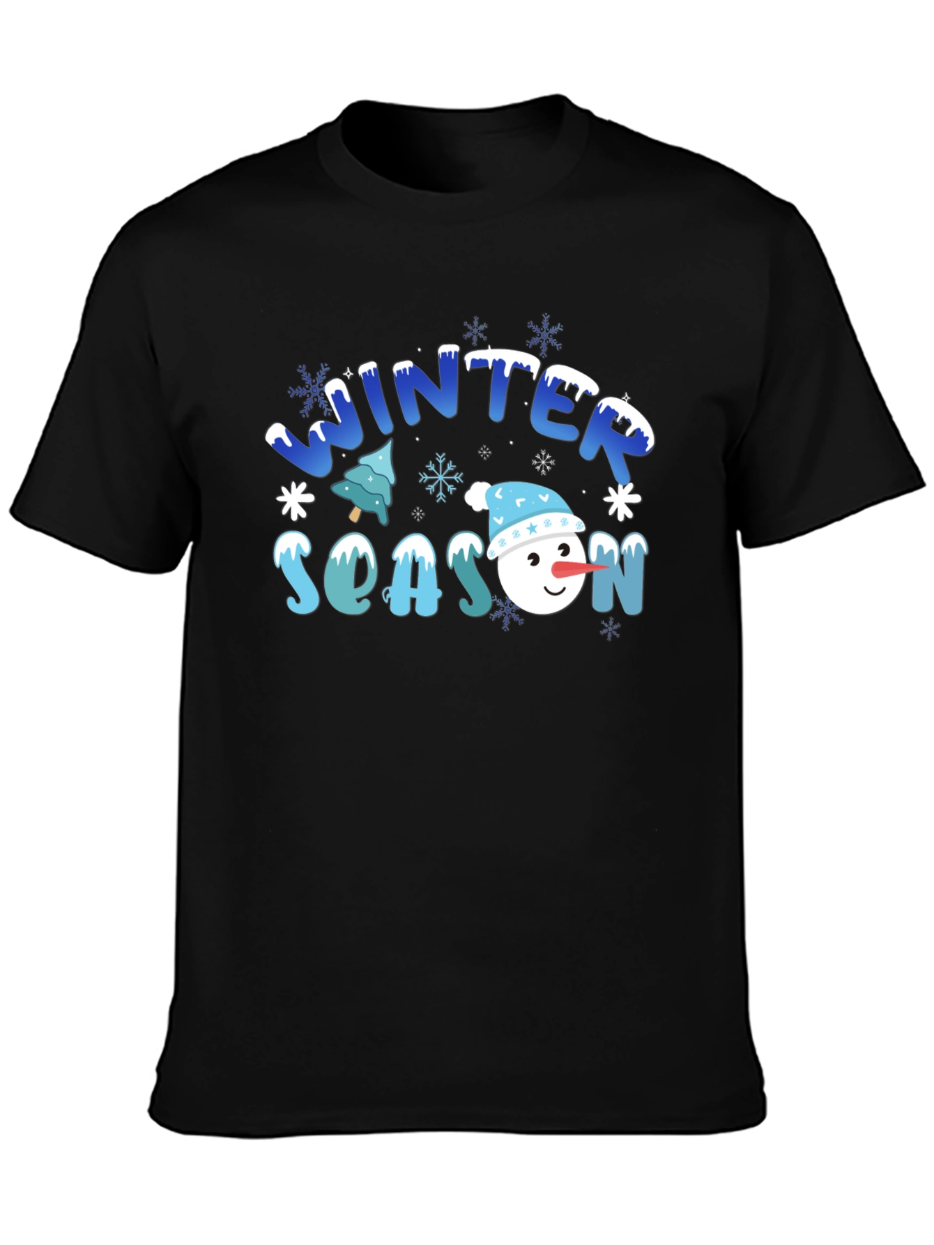 Winter Season Snowman Graphic Tee