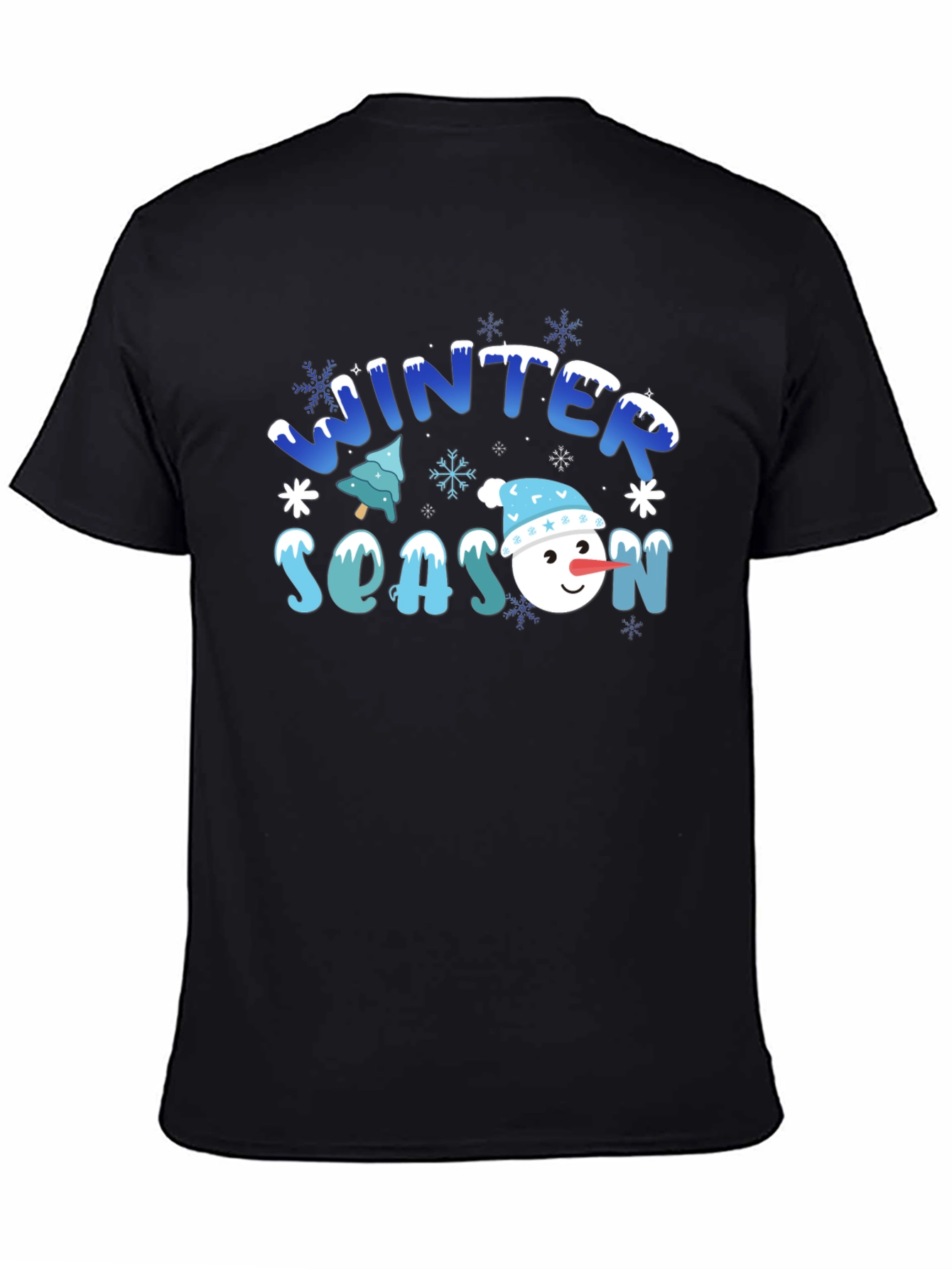 Winter Season Snowman Graphic Tee