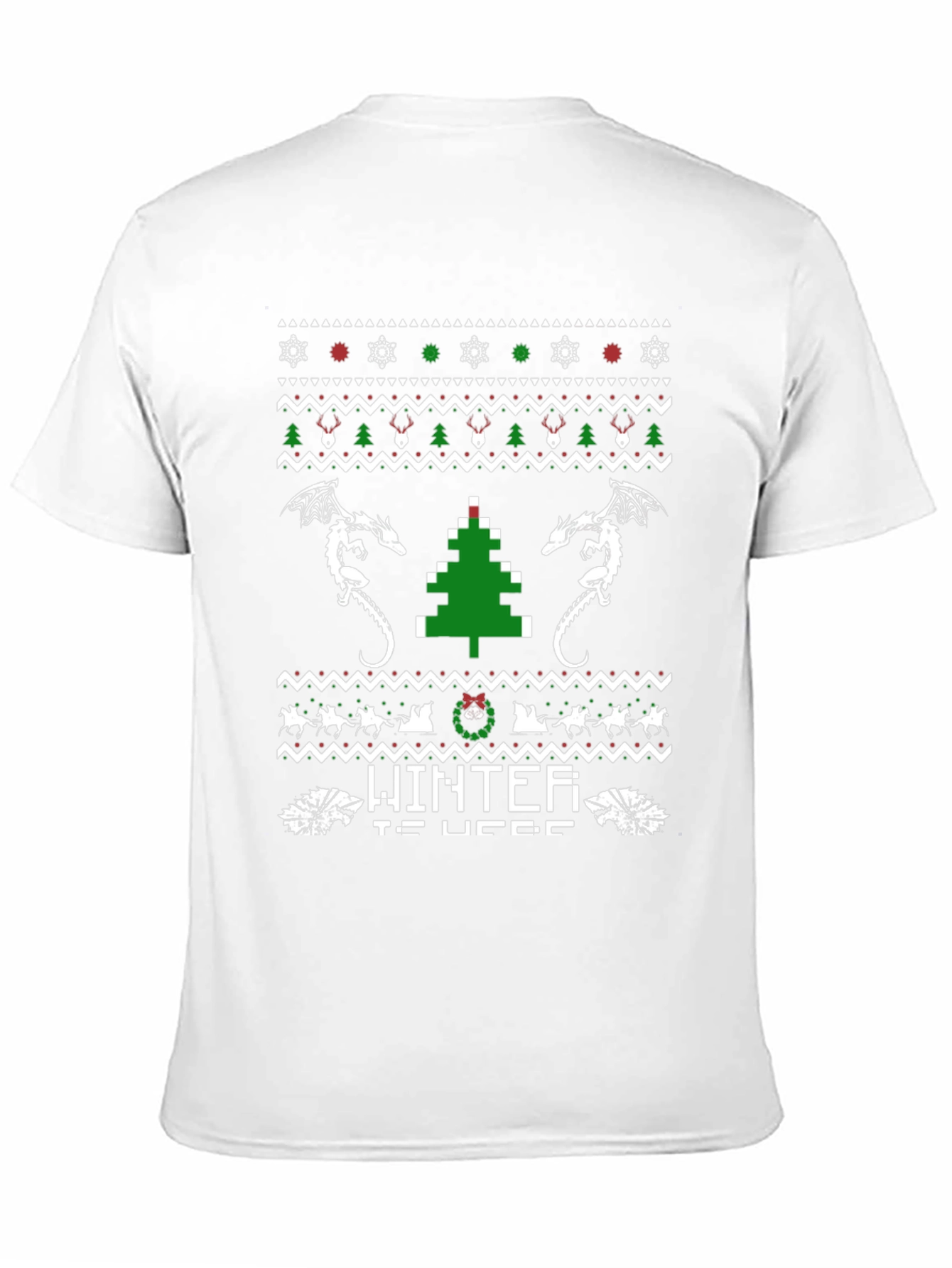 Winter Is Here Christmas Dragon T-Shirt