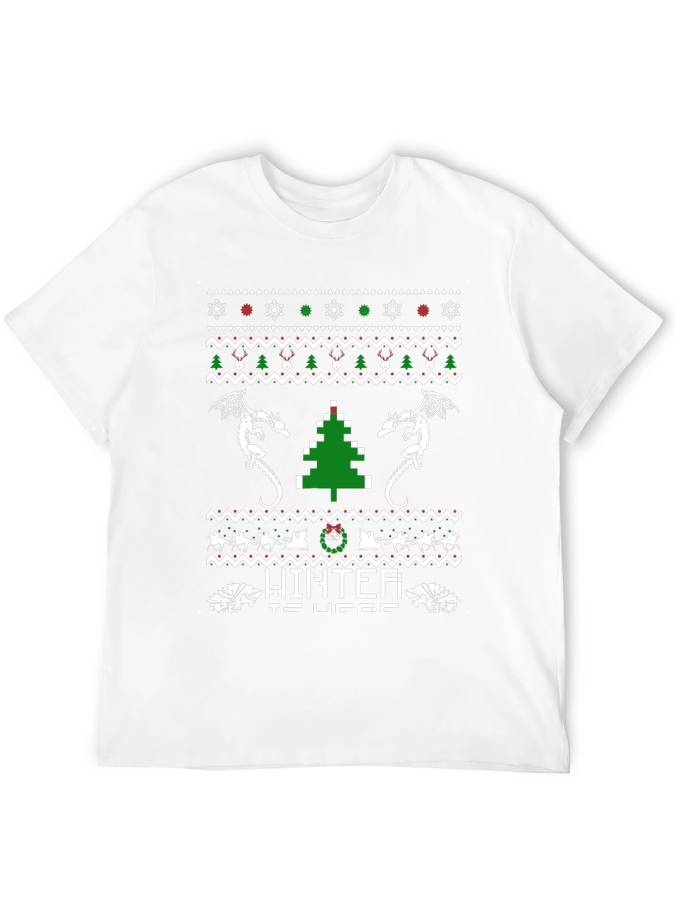 Winter Is Here Christmas Dragon T-Shirt