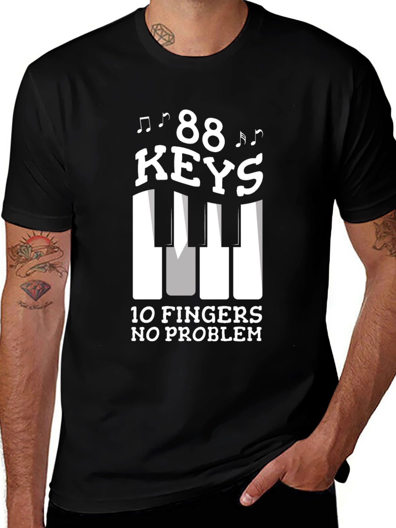 88 Keys 10 Fingers T-Shirt
