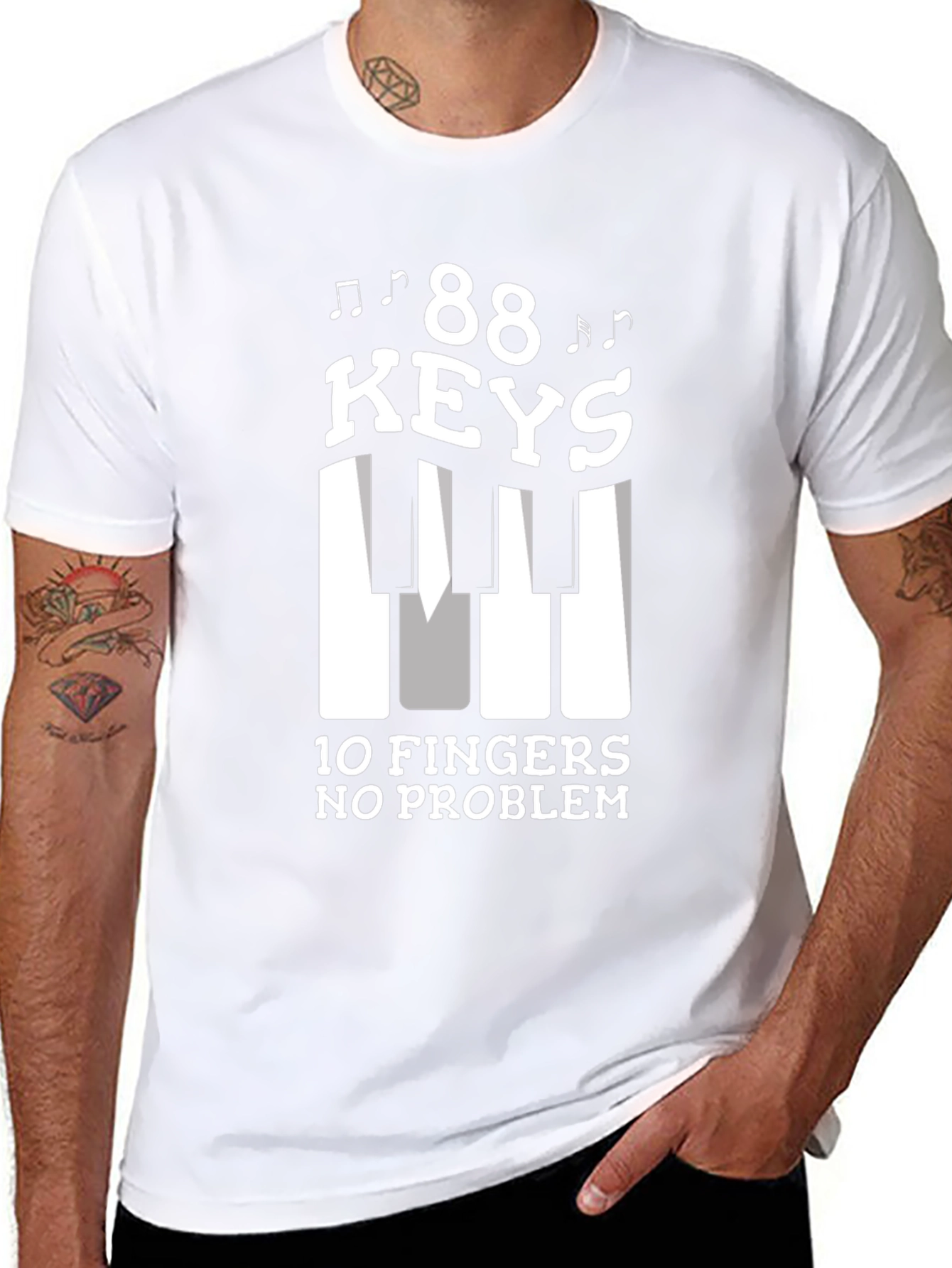 88 Keys 10 Fingers T-Shirt