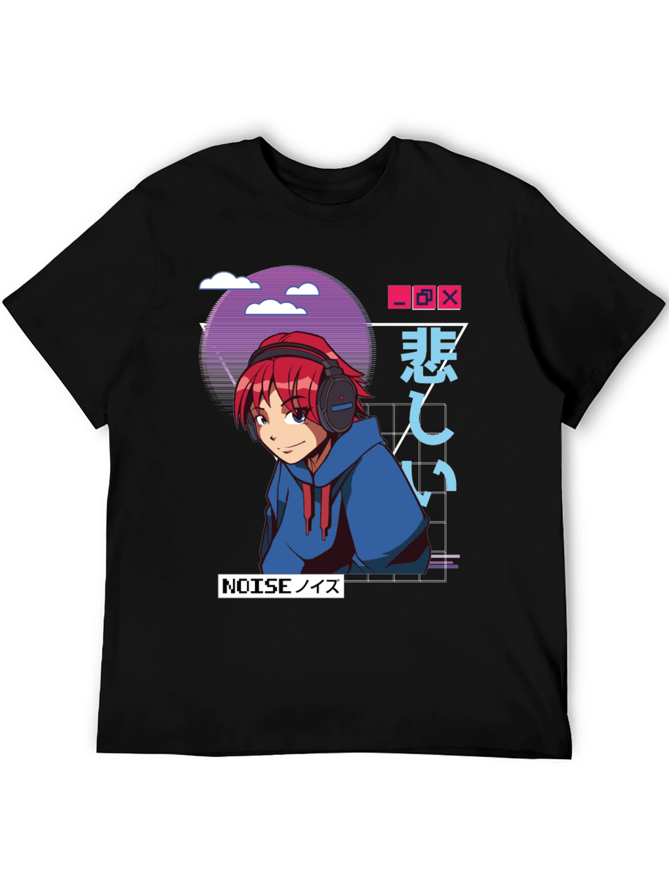 Anime Manga Graphic Tee - Noise Redhead
