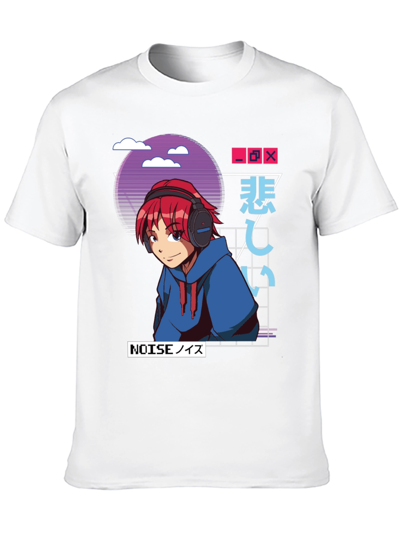 Anime Manga Graphic Tee - Noise Redhead