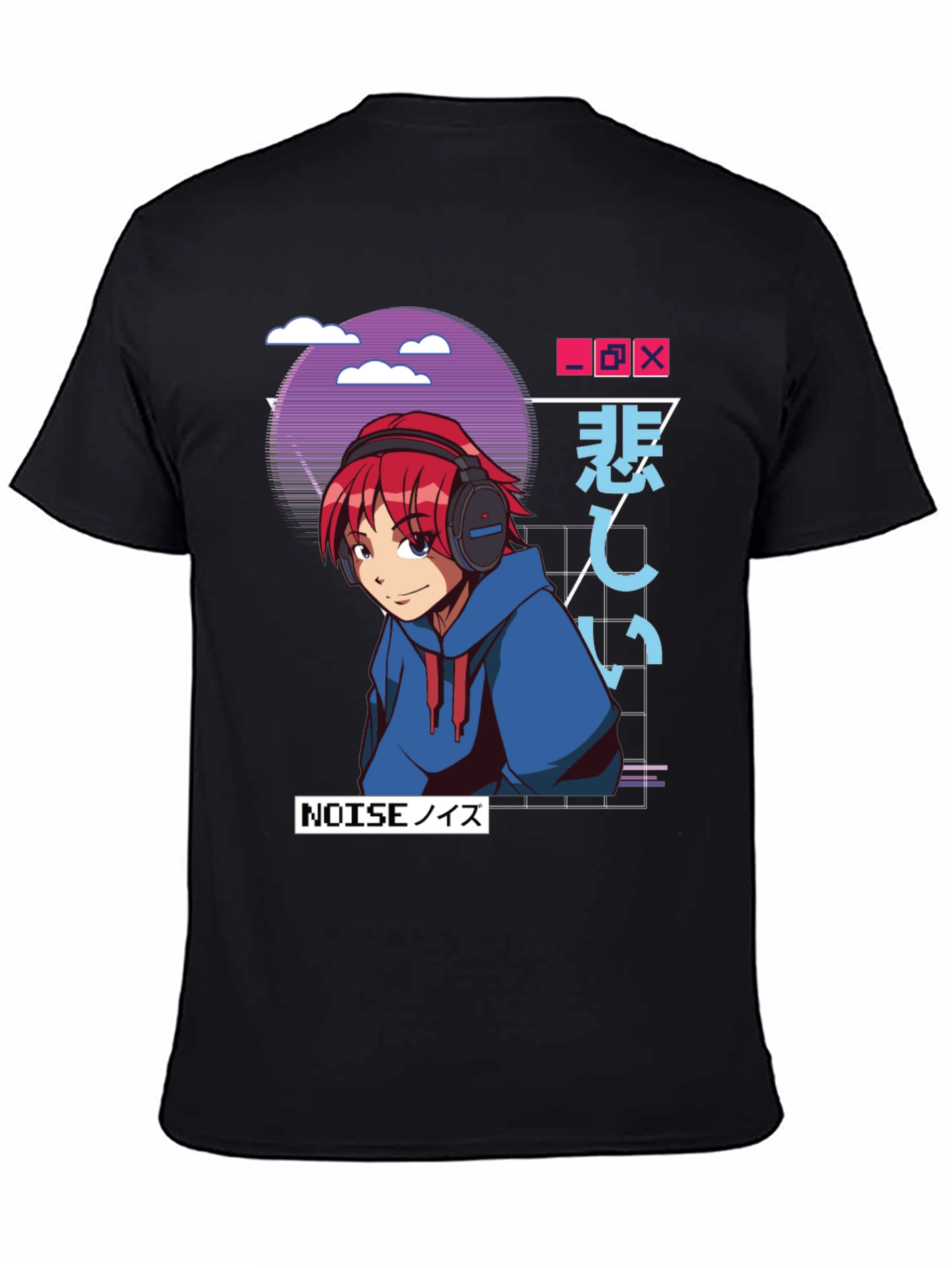 Anime Manga Graphic Tee - Noise Redhead