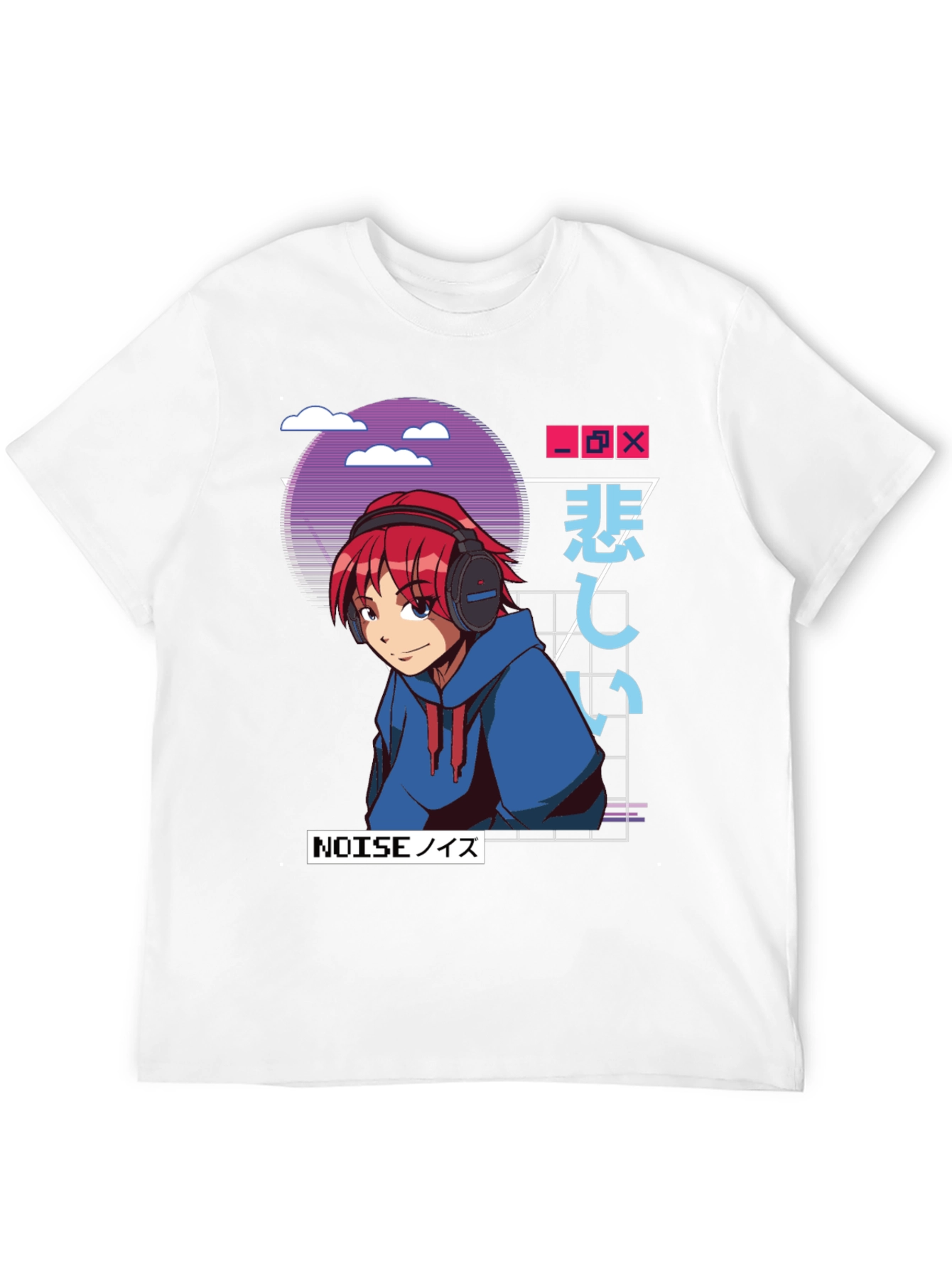 Anime Manga Graphic Tee - Noise Redhead