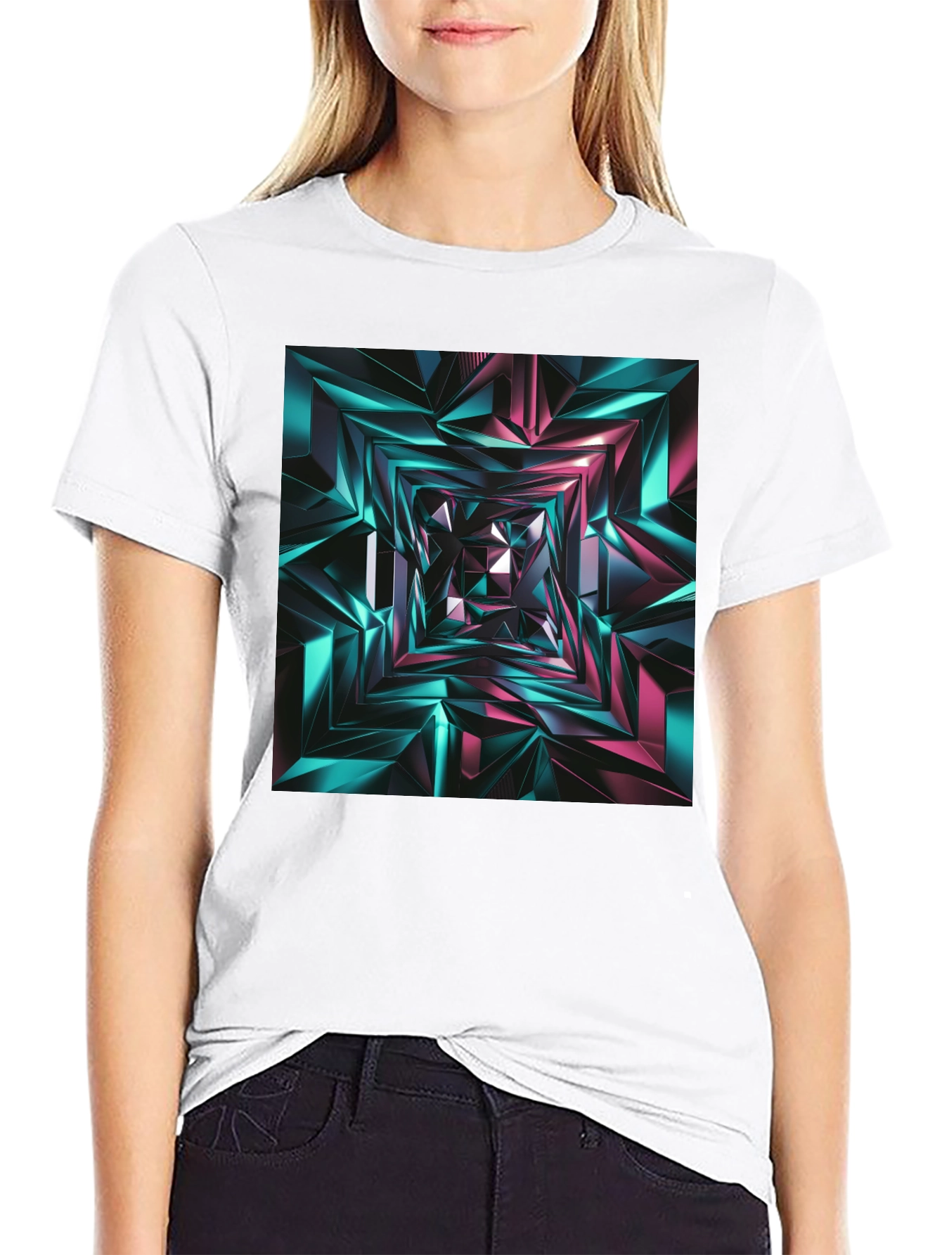 Abstract Geometric T-Shirt - Modern Design