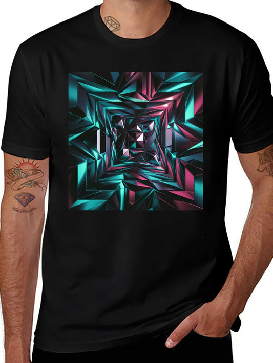 Abstract Geometric T-Shirt - Modern Design