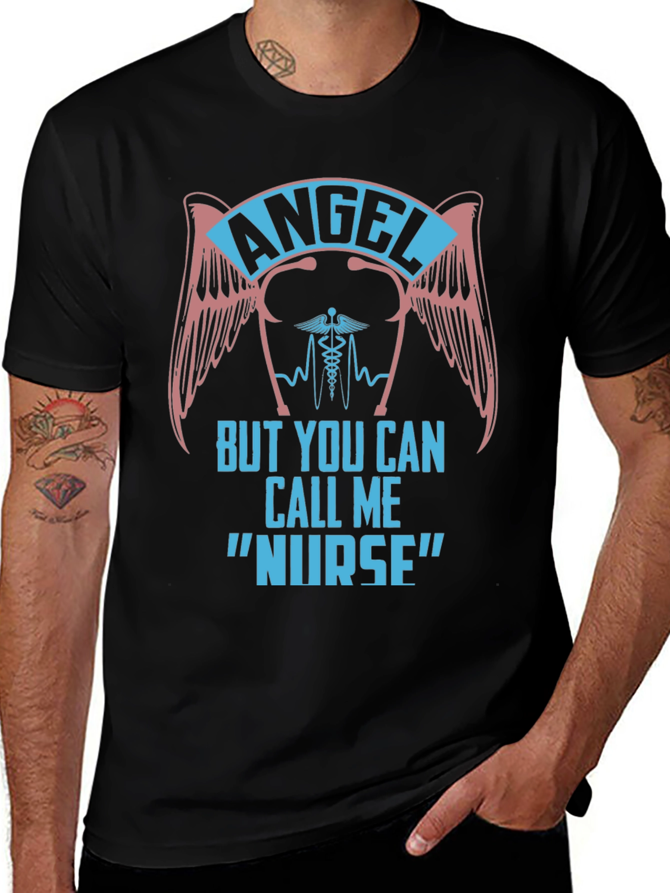 Angel Nurse Graphic T-Shirt - Soft & Stylish!