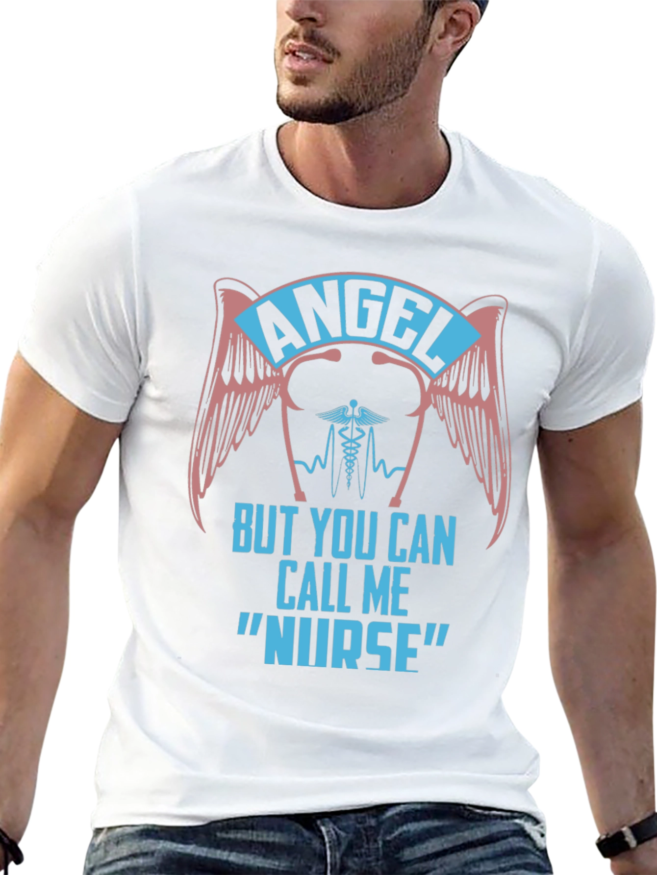 Angel Nurse Graphic T-Shirt - Soft & Stylish!