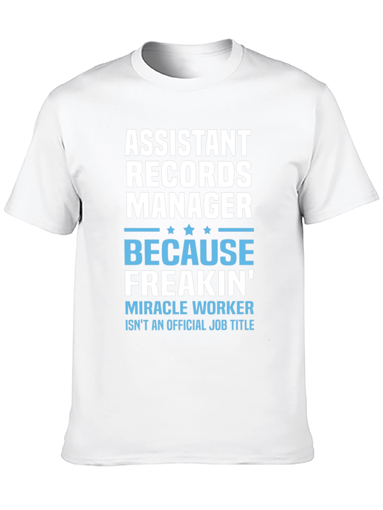 Assistant Records Manager Novelty Graphic Tee