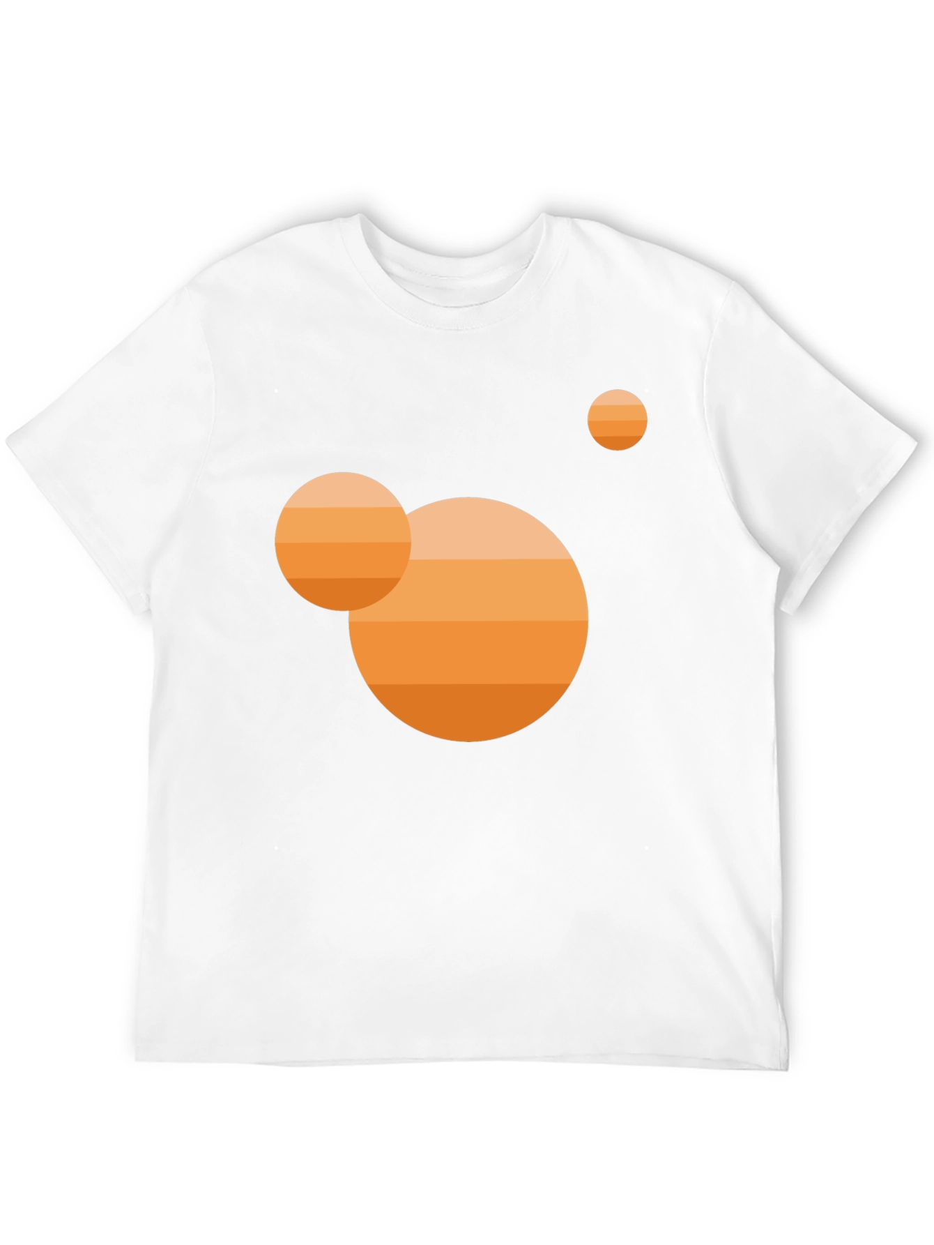 Abstract Sunset Graphic Tee - Modern Casual Black T-Shirt