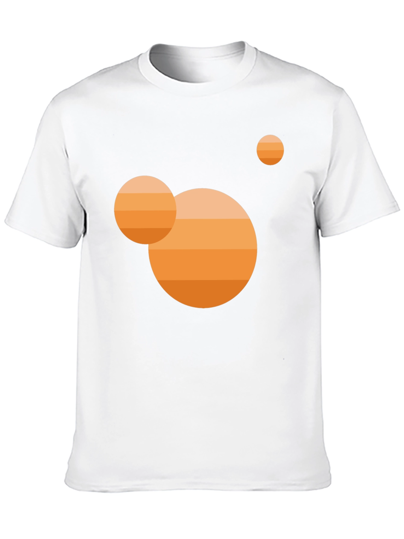 Abstract Sunset Graphic Tee - Modern Casual Black T-Shirt