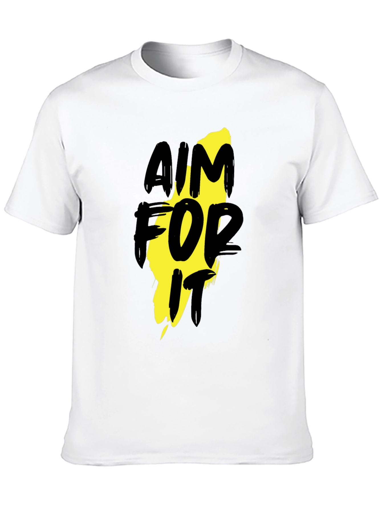 Aim For It Black Graphic T-Shirt