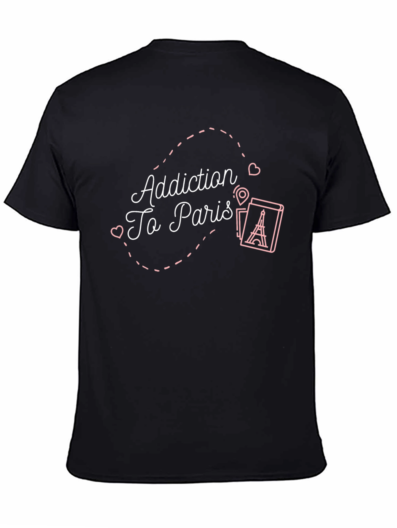 Addiction To Paris Graphic Tee - Black T-Shirt