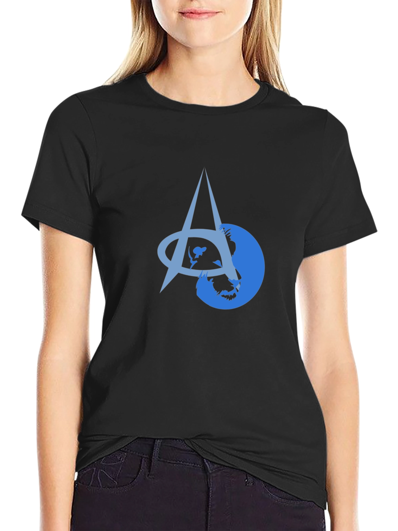 Abstract Graphic Tee - Black Unisex T-Shirt
