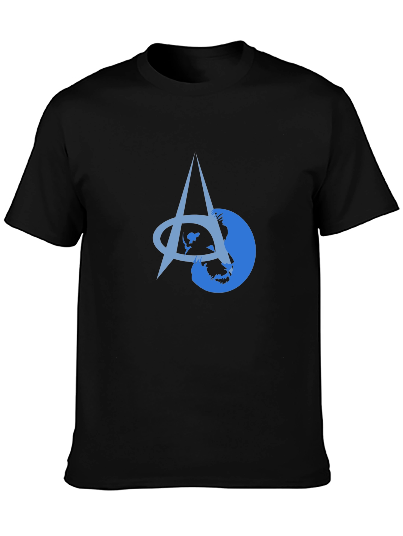 Abstract Graphic Tee - Black Unisex T-Shirt