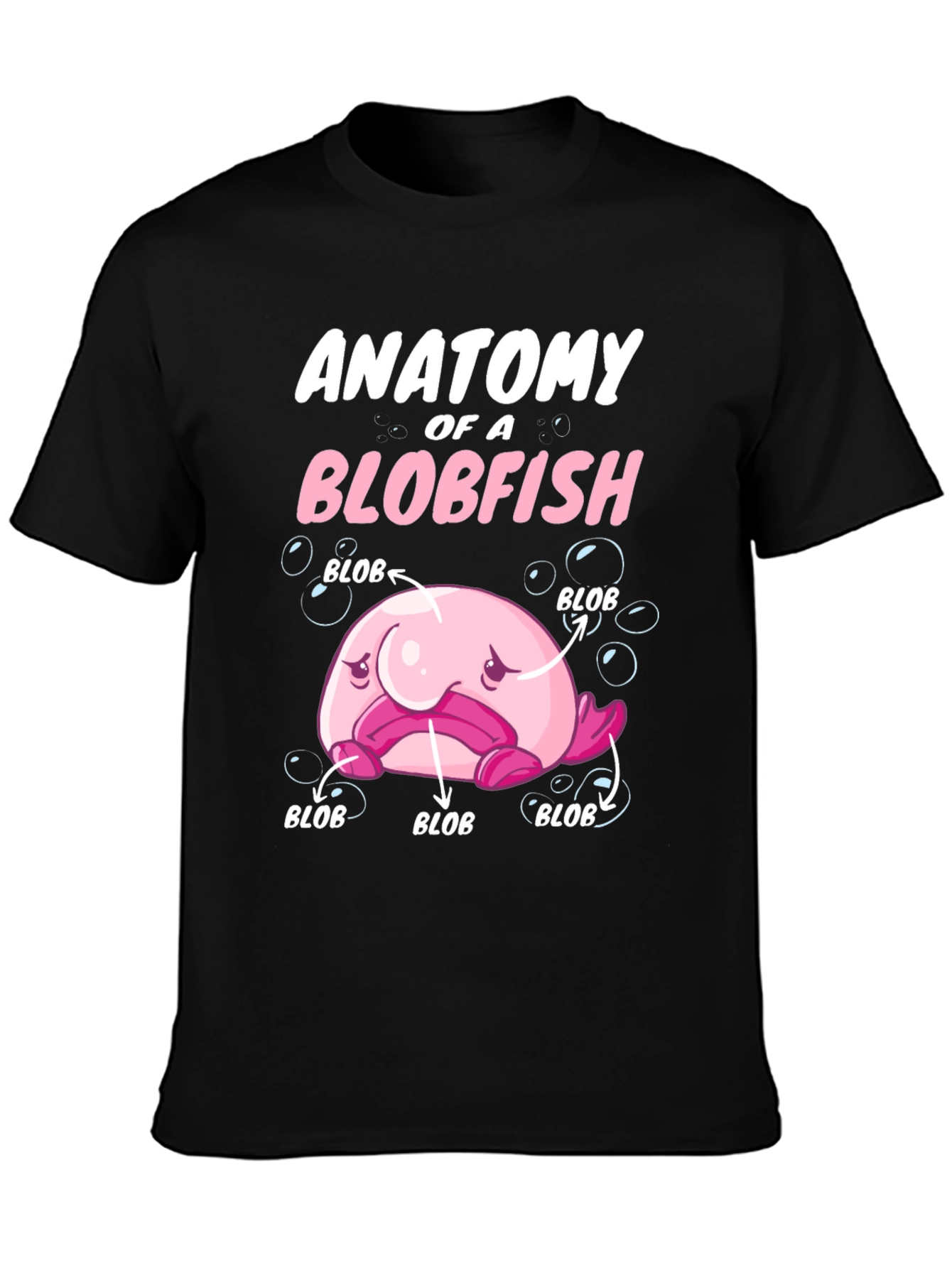 Anatomy of a Blobfish Graphic T-Shirt