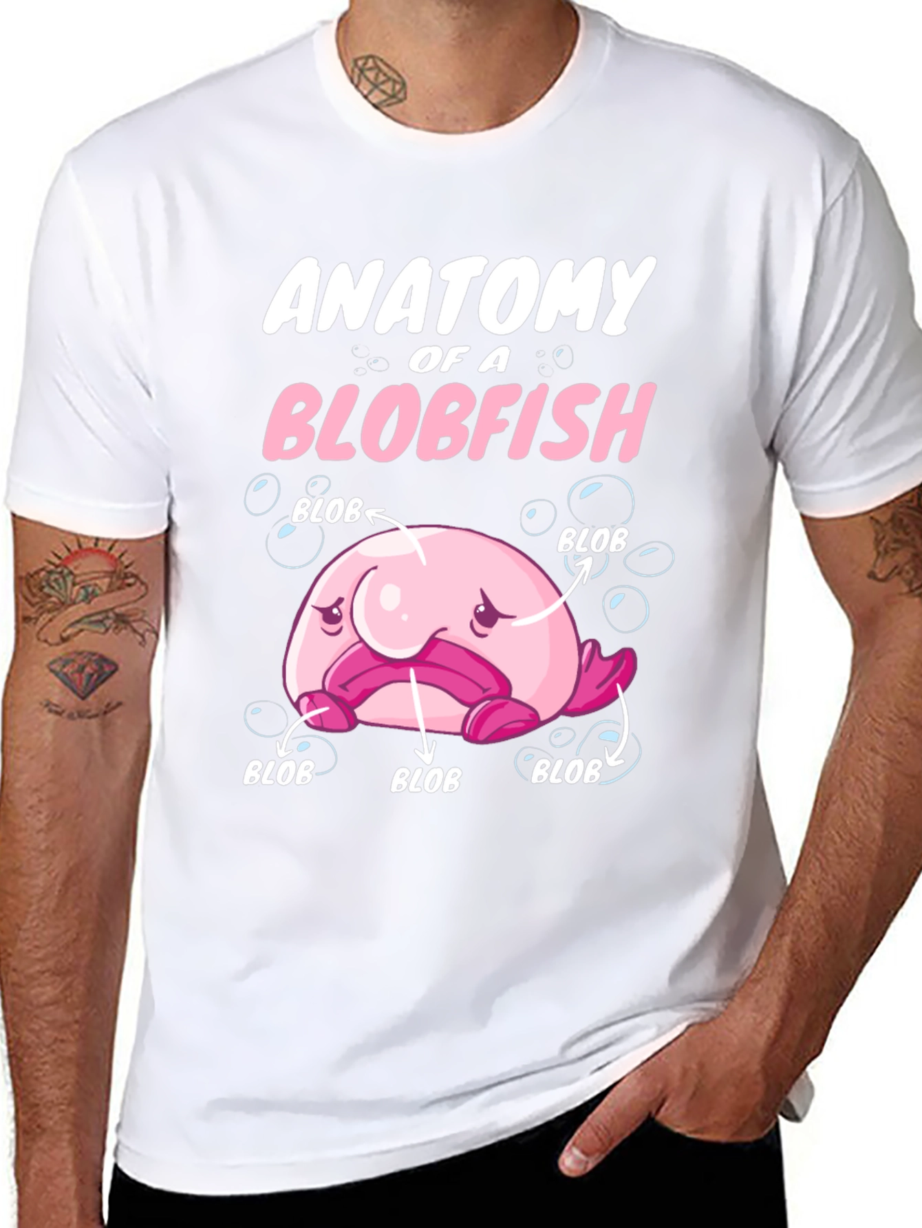 Anatomy of a Blobfish Graphic T-Shirt