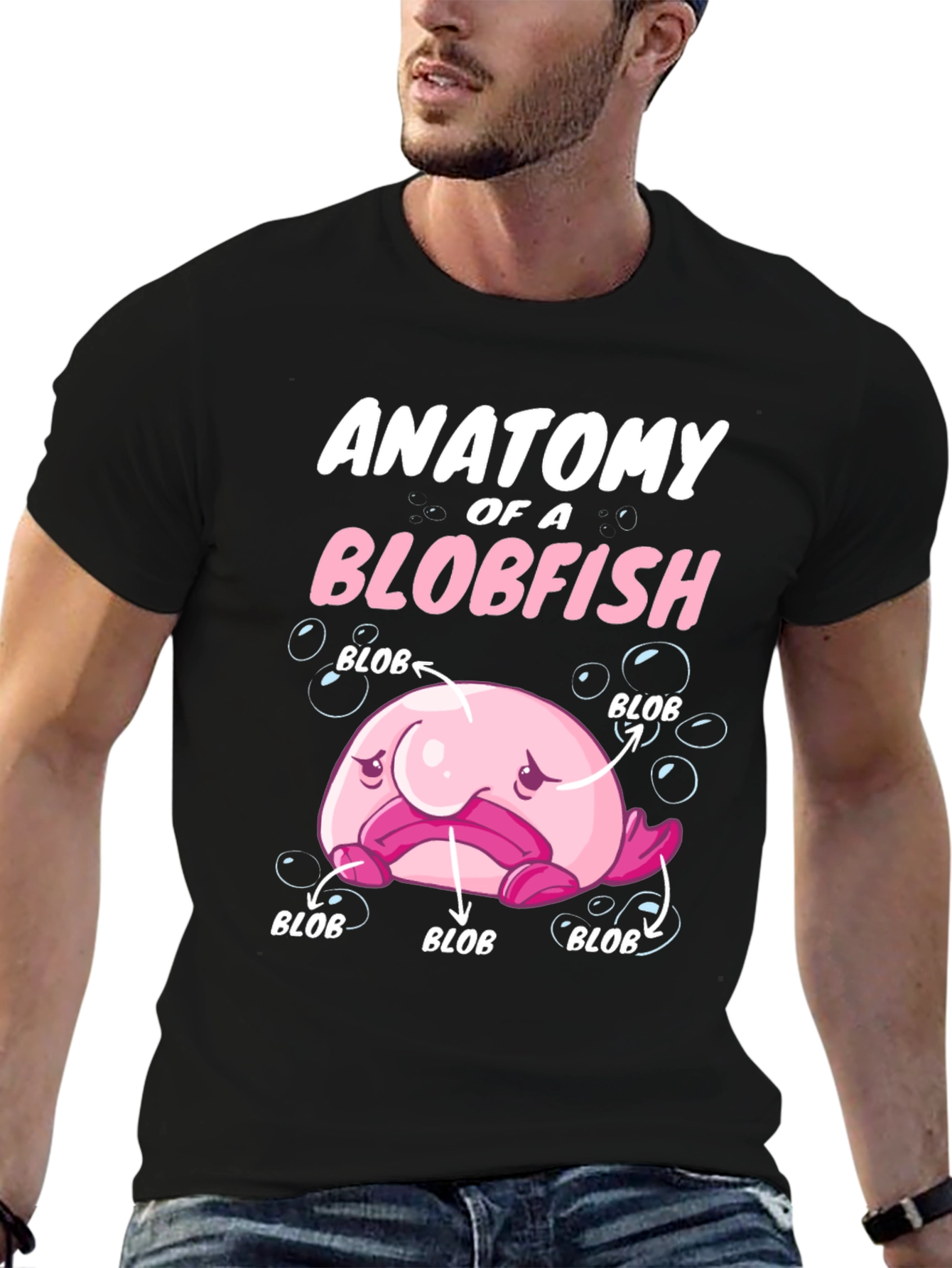 Anatomy of a Blobfish Graphic T-Shirt