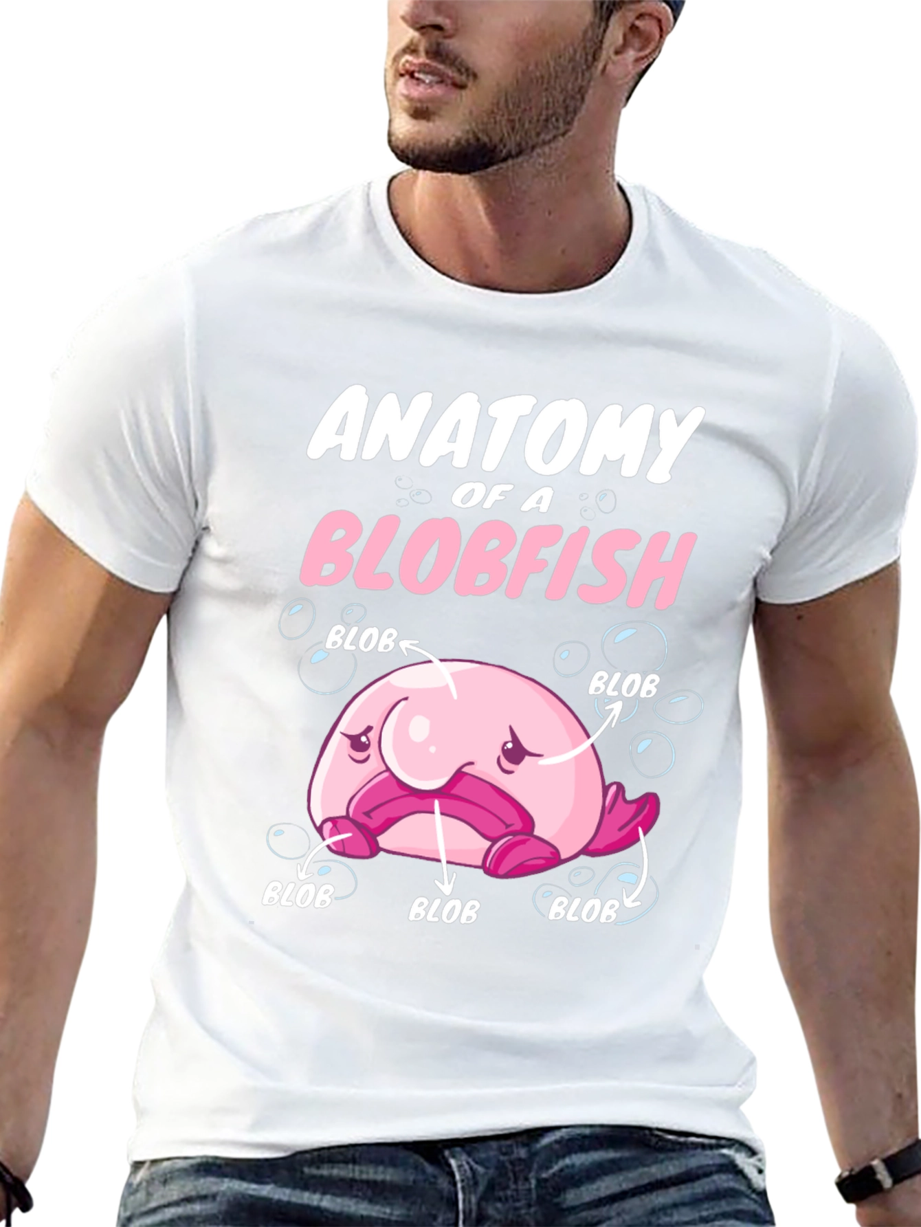 Anatomy of a Blobfish Graphic T-Shirt