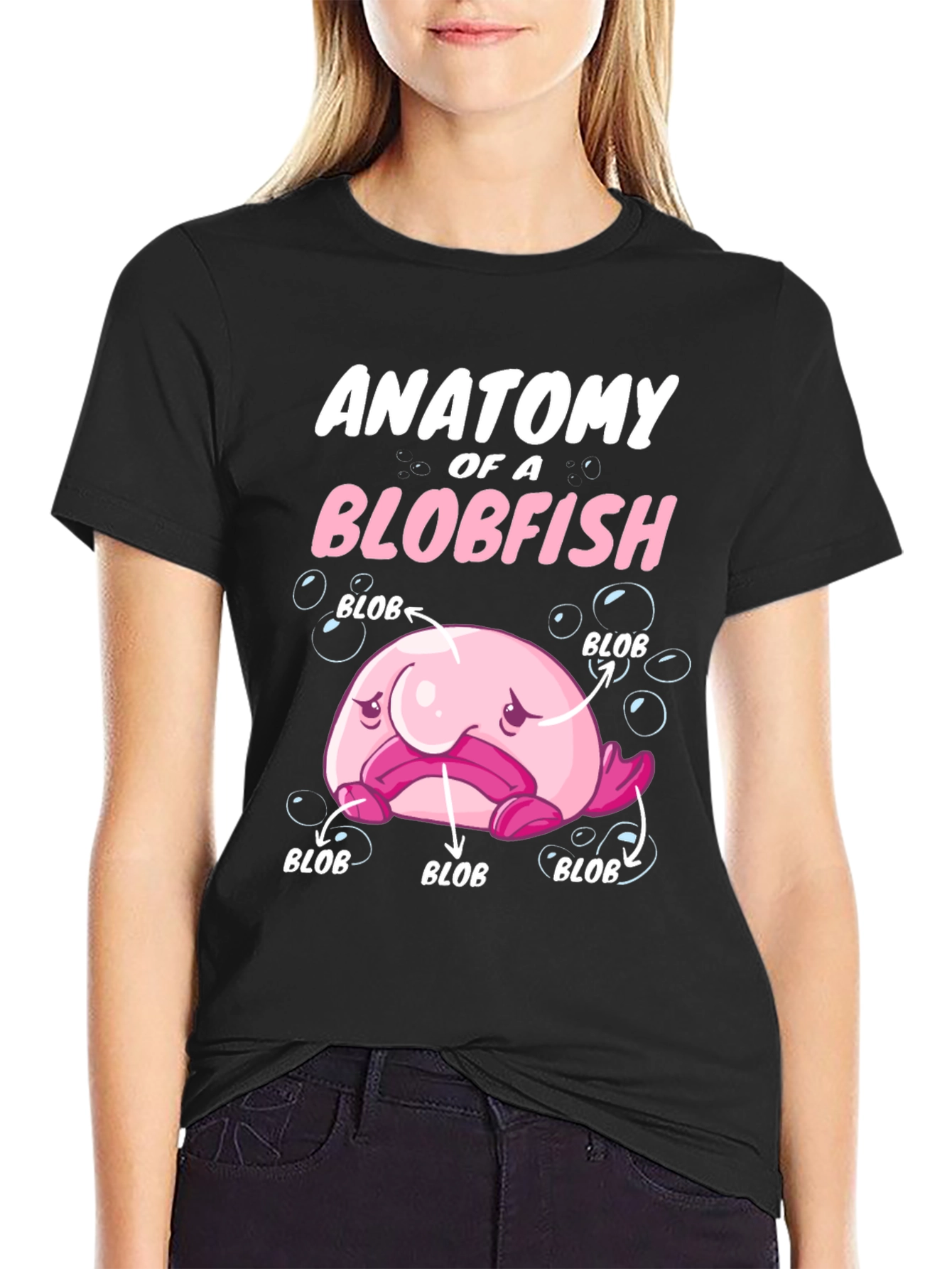 Anatomy of a Blobfish Graphic T-Shirt