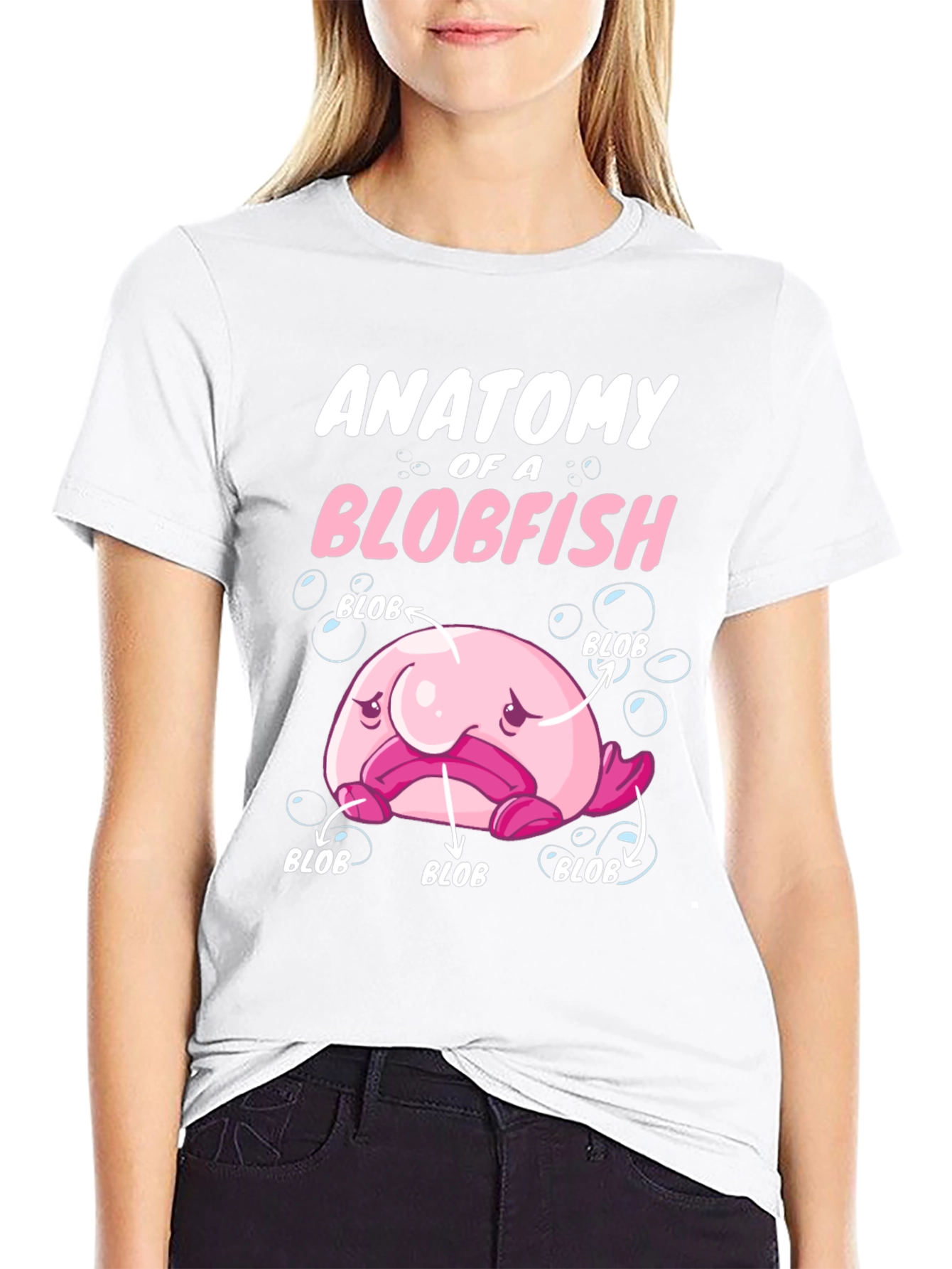 Anatomy of a Blobfish Graphic T-Shirt
