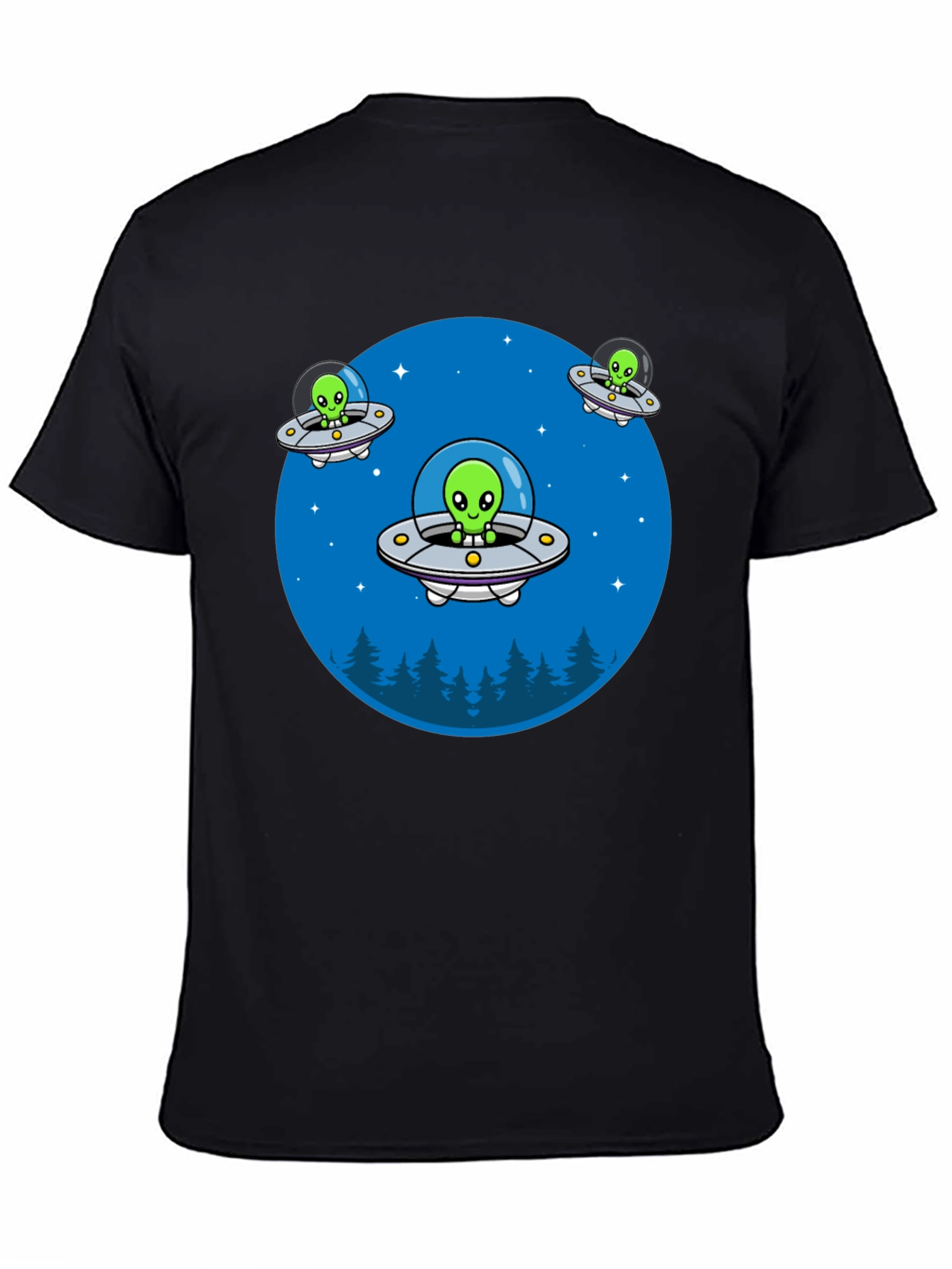 Alien UFO Graphic T-Shirt