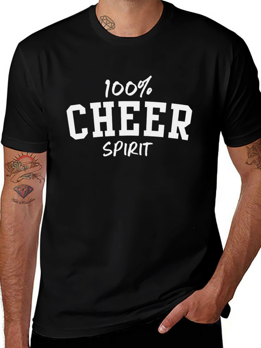 100% Cheer Spirit Black T-Shirt