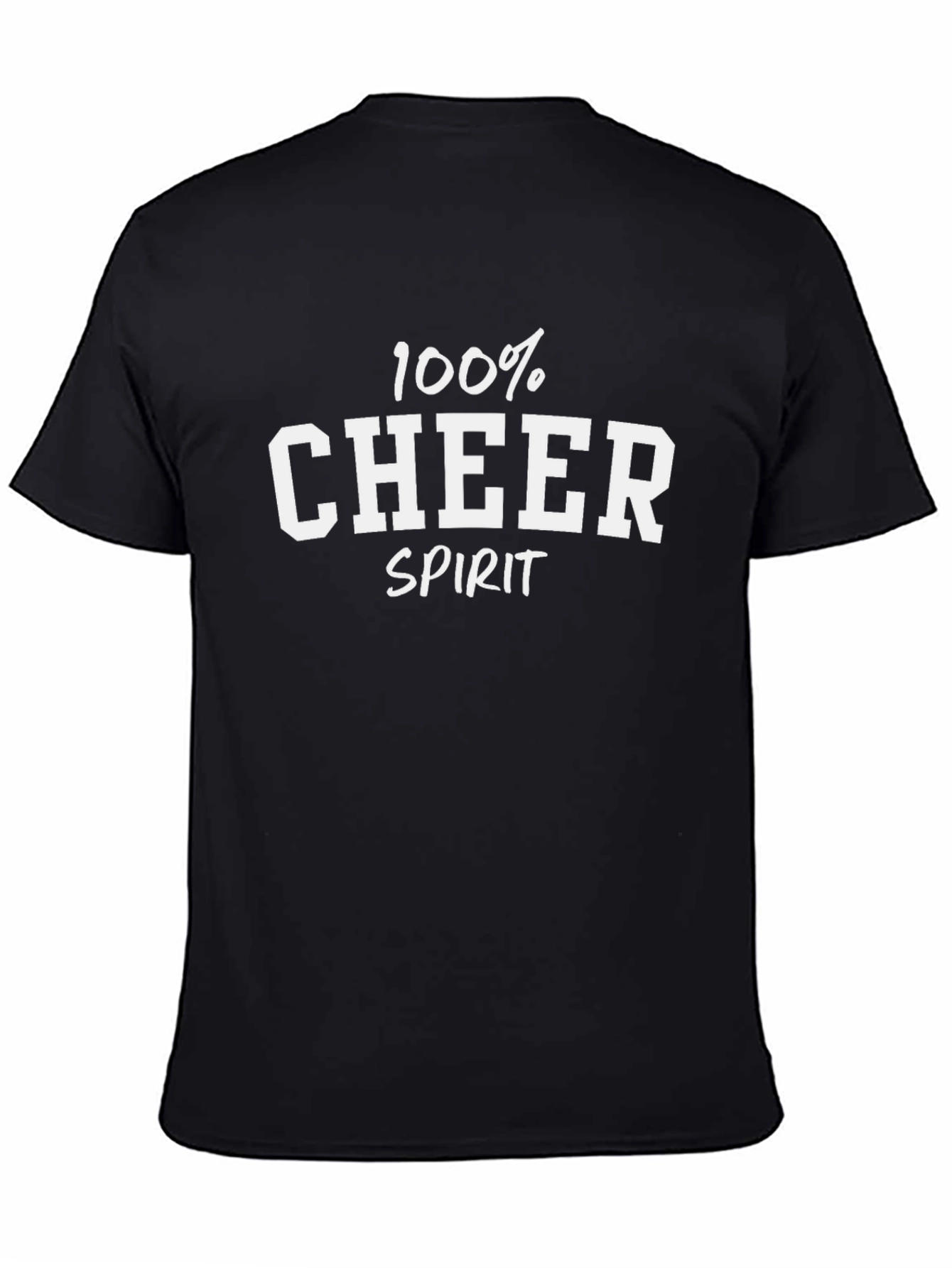 100% Cheer Spirit Black T-Shirt