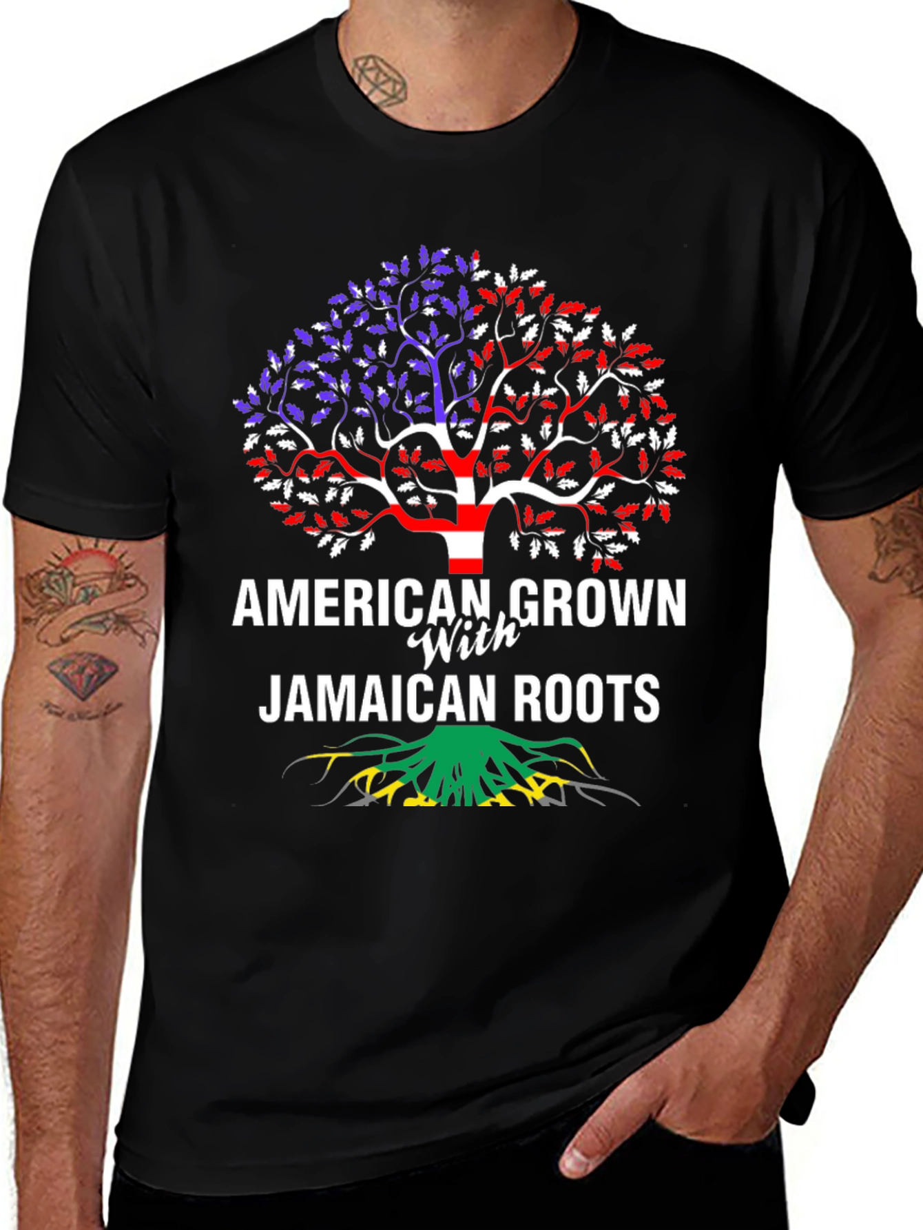 American Grown with Jamaican Roots T-Shirt