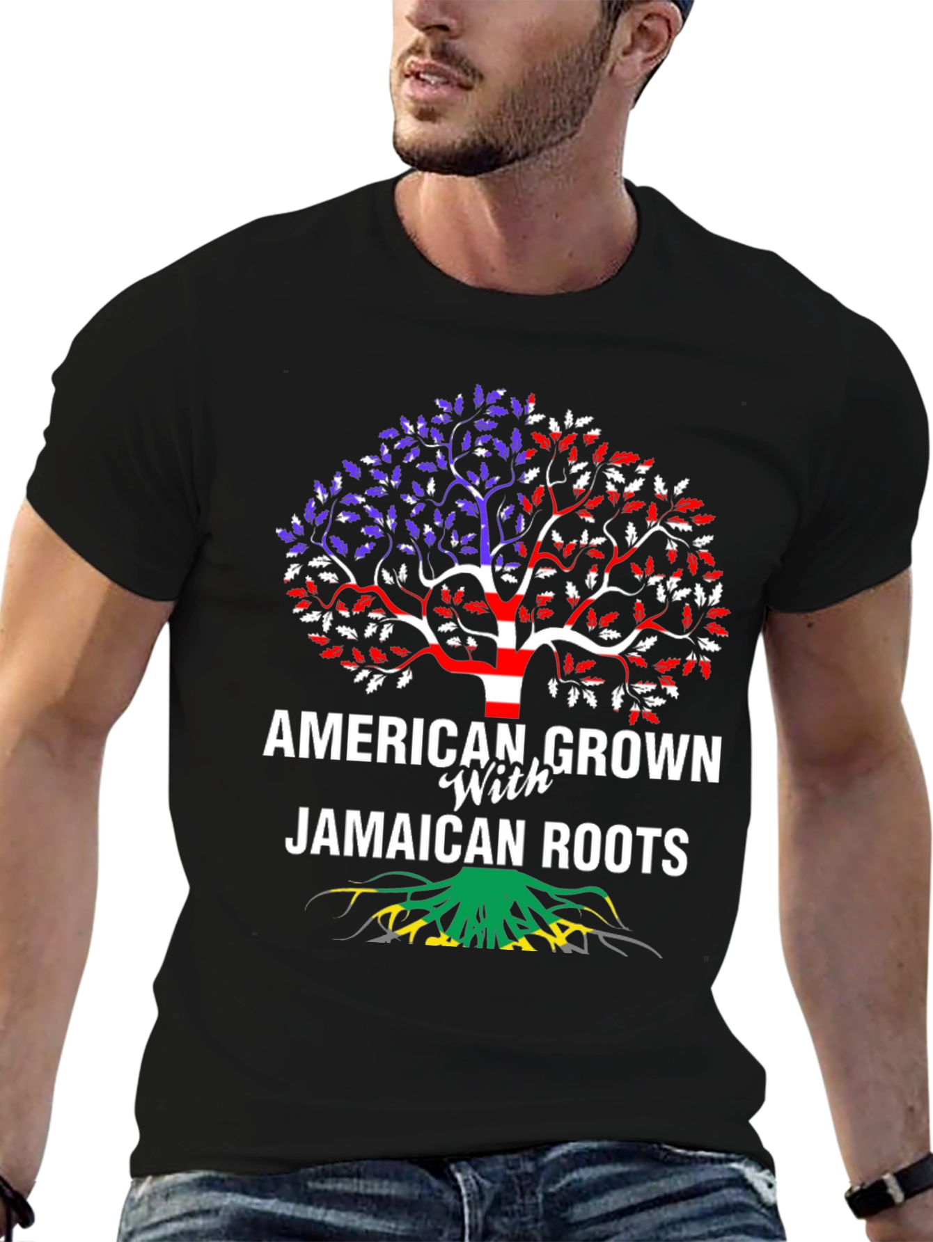 American Grown with Jamaican Roots T-Shirt