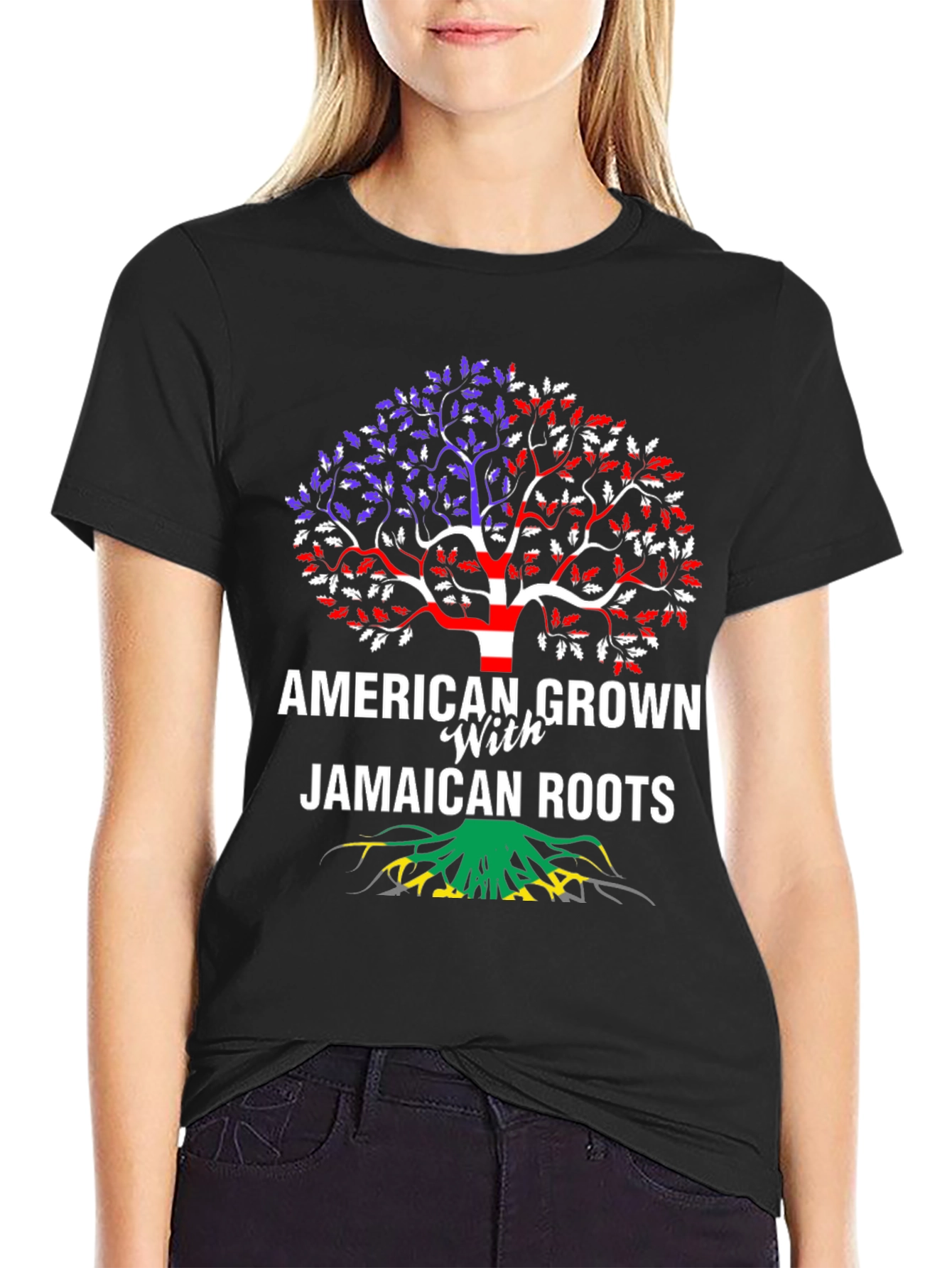 American Grown with Jamaican Roots T-Shirt