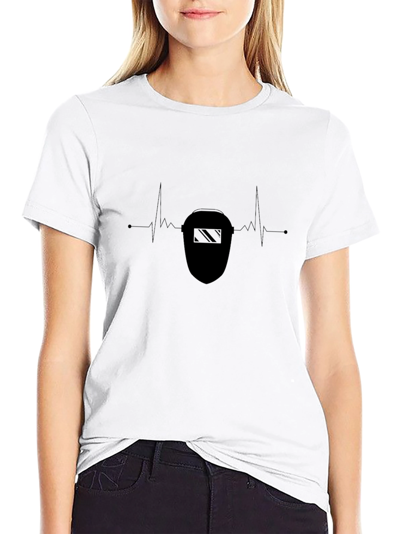 Welders Pulse T-Shirt - Black Crew Neck Tee