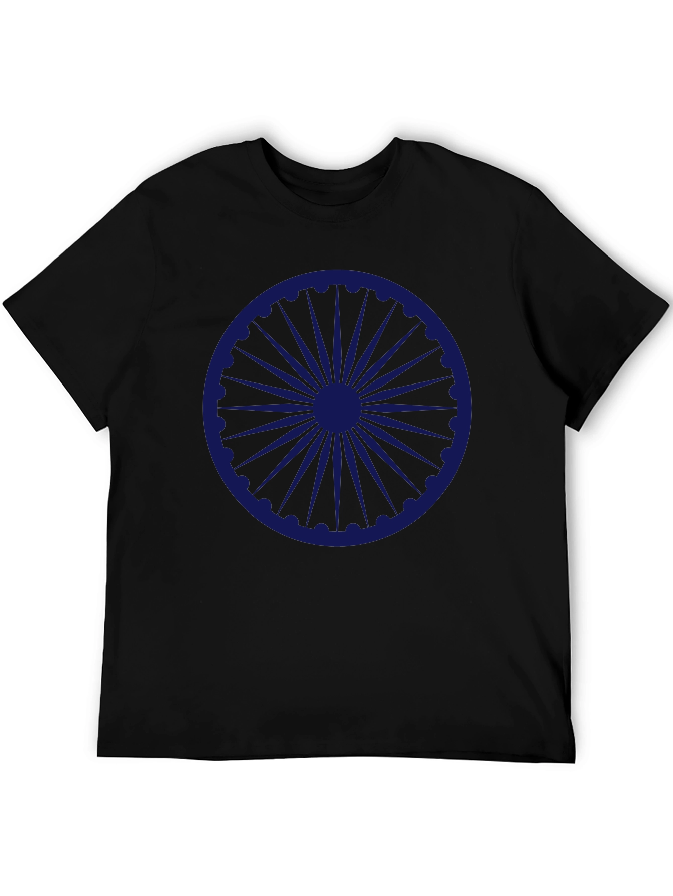 Ashoka Chakra Black T-Shirt