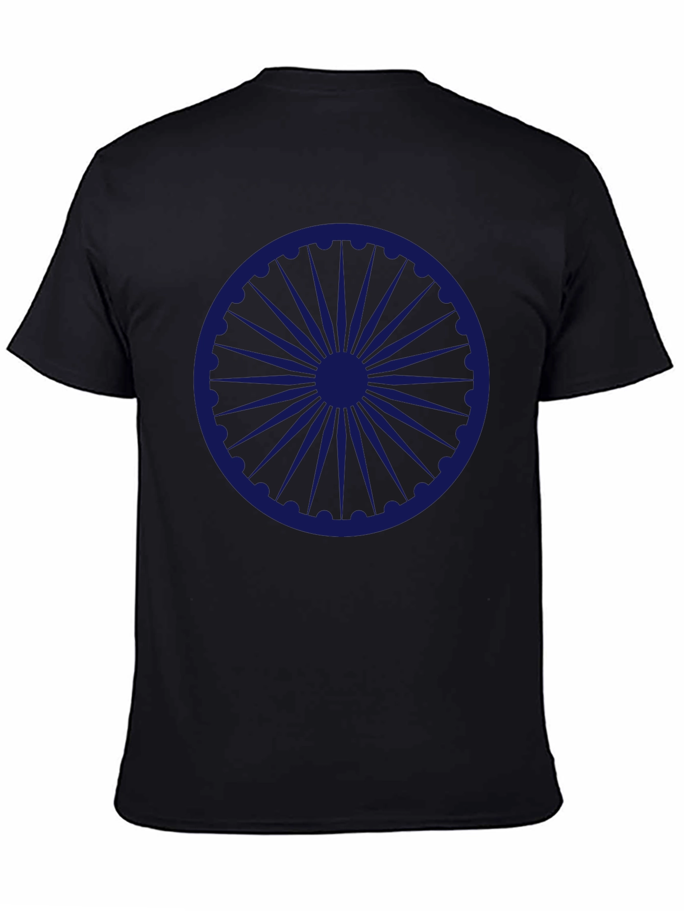 Ashoka Chakra Black T-Shirt