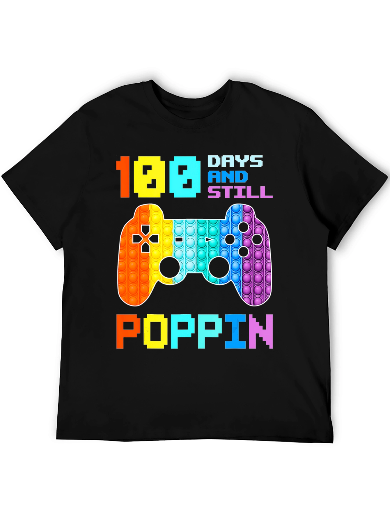 100 Days Poppin T-Shirt - Gamer Style