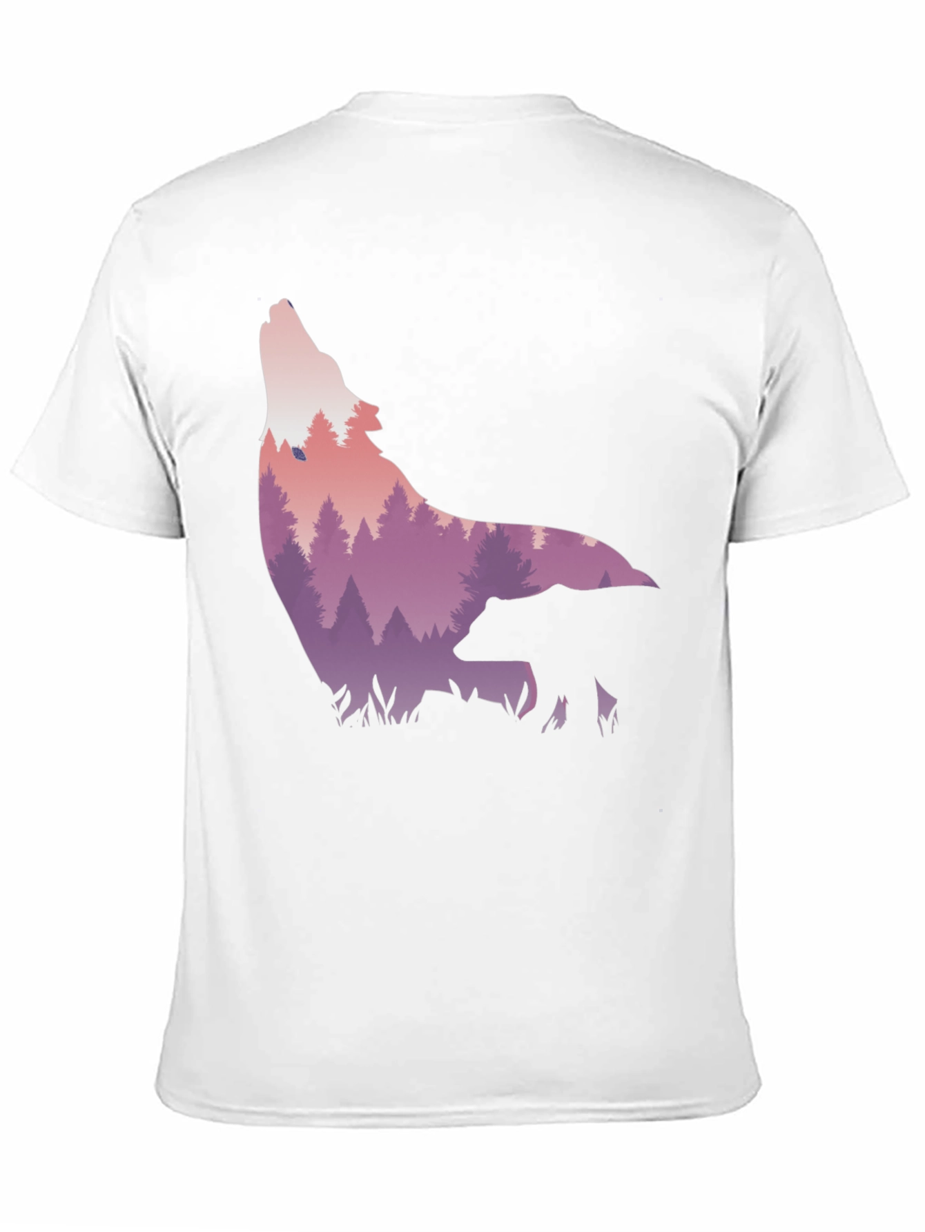 Wolf & Bear Graphic Tee - Nature Scene Print