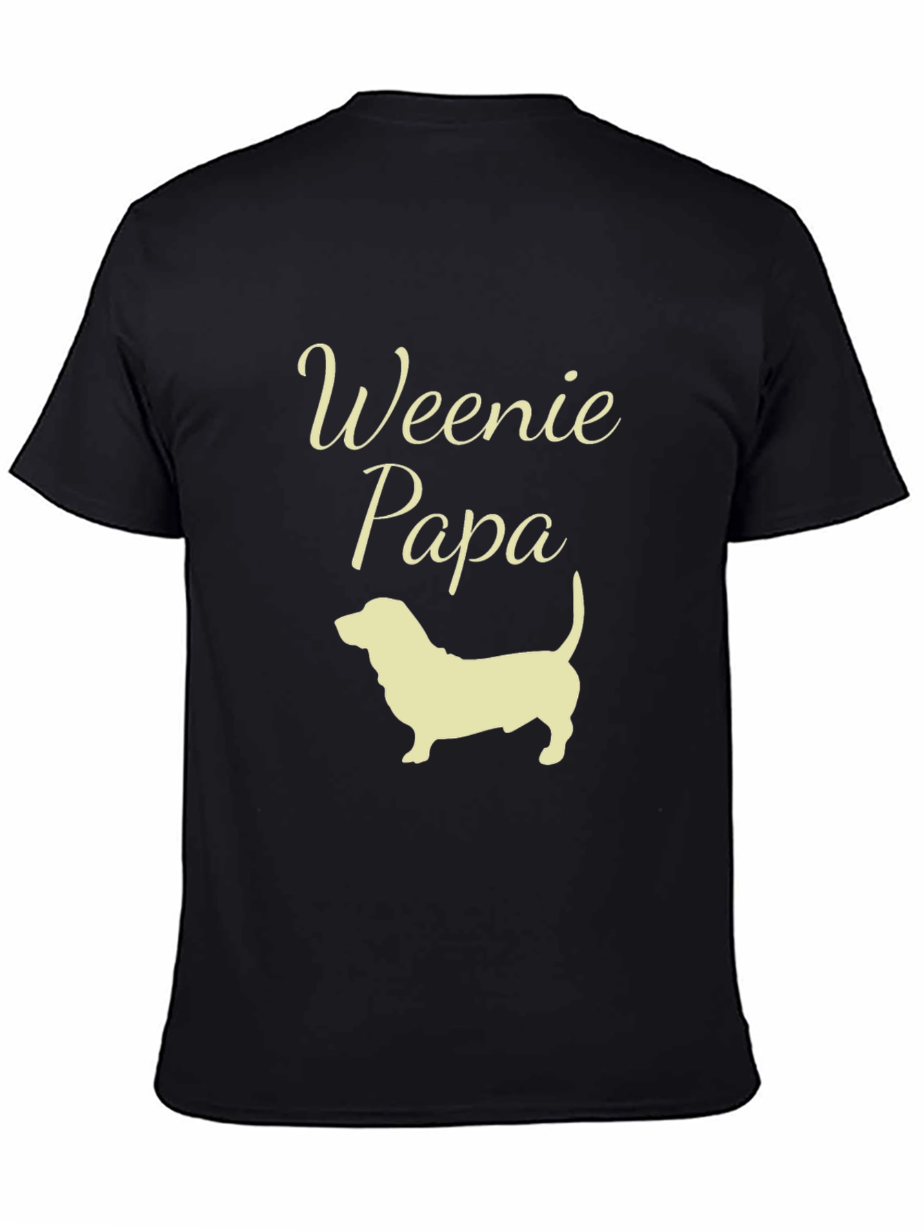 Weenie Papa Dachshund T-Shirt - Dog Dad Tee