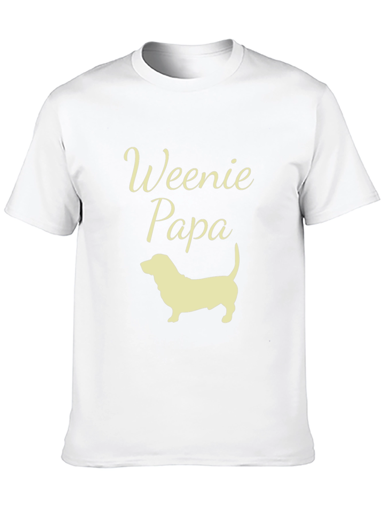 Weenie Papa Dachshund T-Shirt - Dog Dad Tee