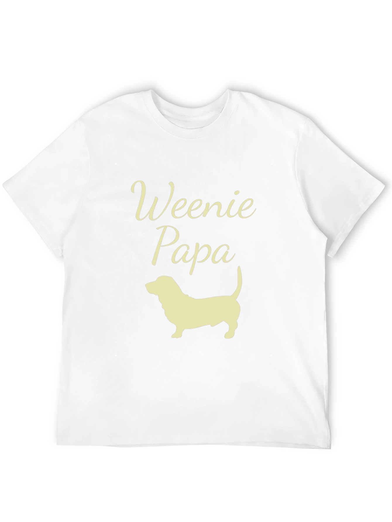 Weenie Papa Dachshund T-Shirt - Dog Dad Tee