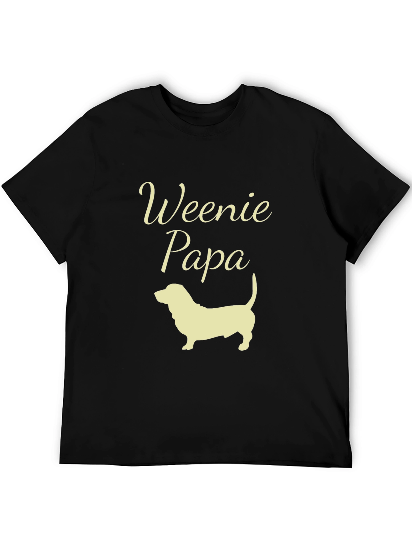Weenie Papa Dachshund T-Shirt - Dog Dad Tee