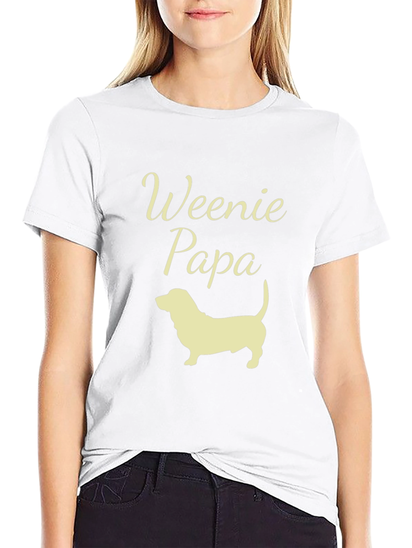 Weenie Papa Dachshund T-Shirt - Dog Dad Tee
