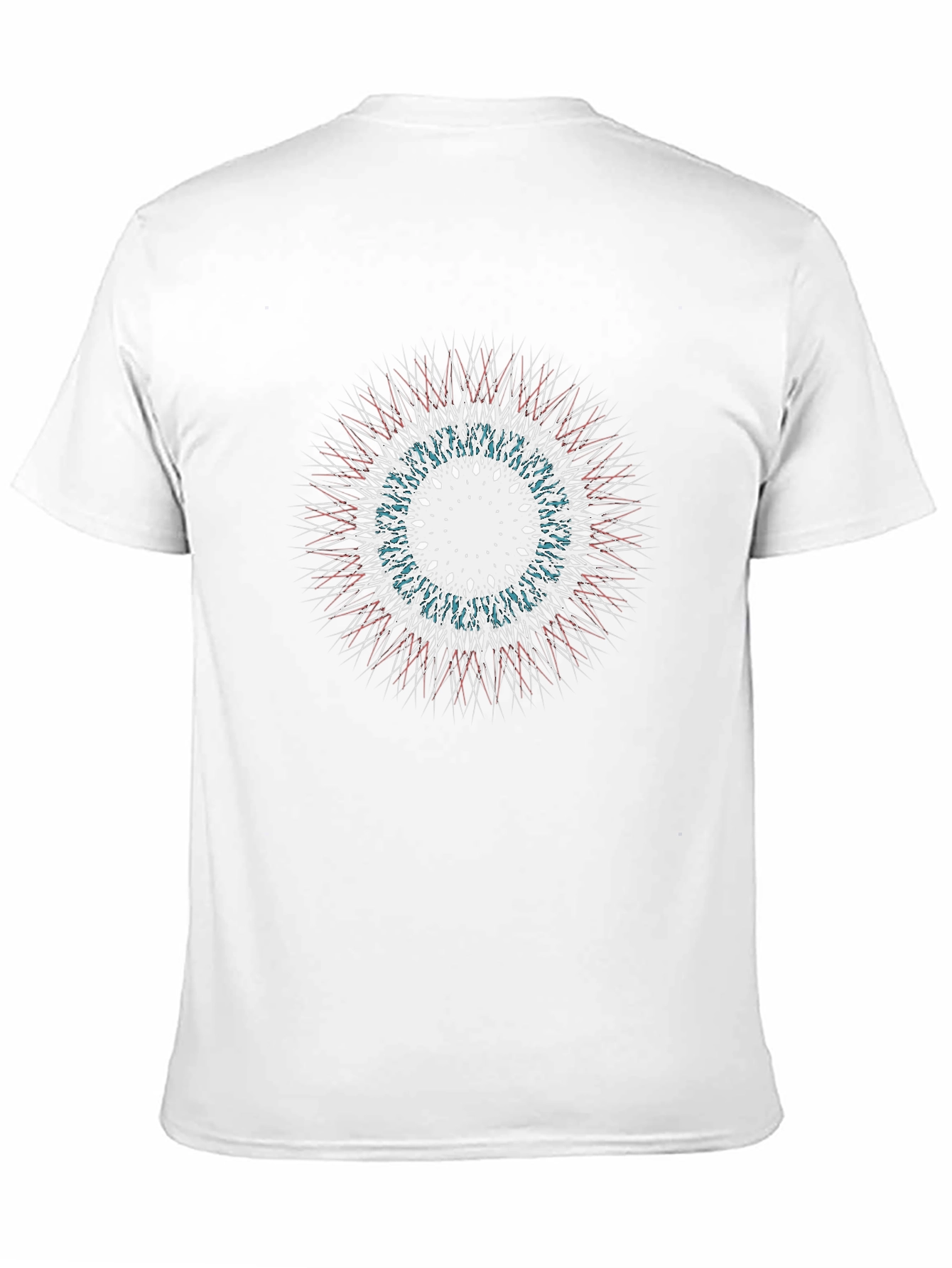 Abstract Starburst Graphic Black T-Shirt