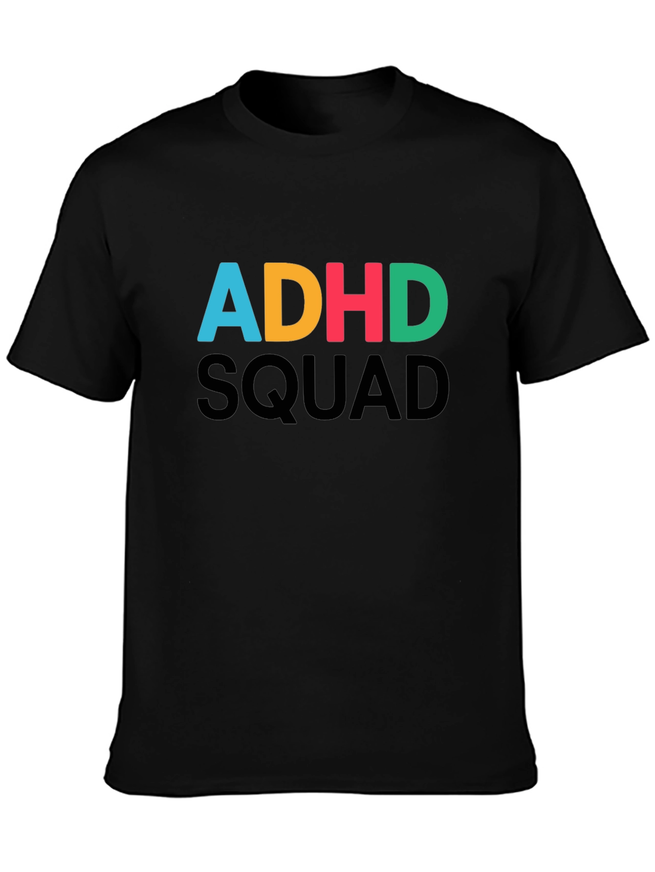 ADHD Squad Graphic T-Shirt - Black