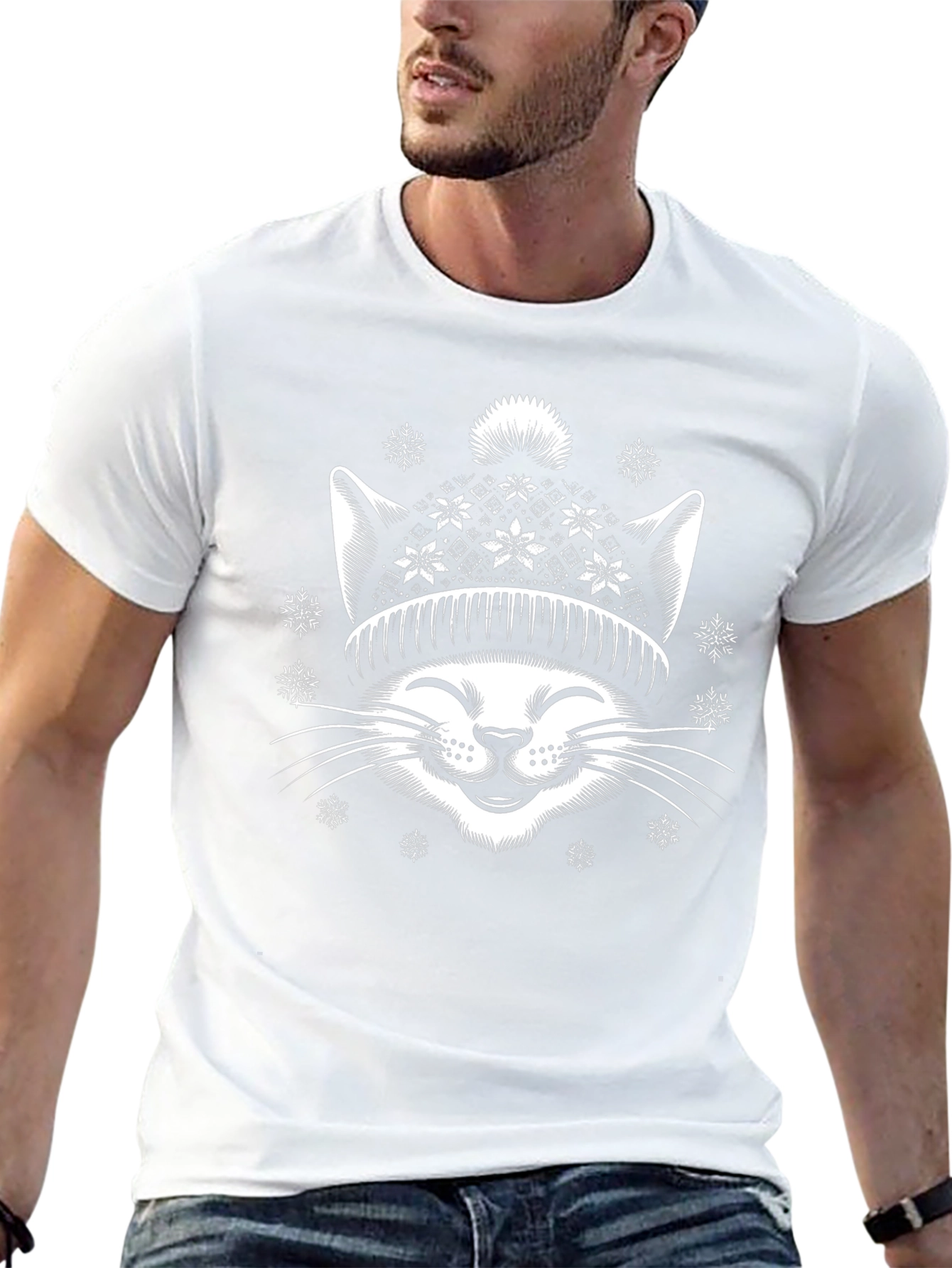 Winter Cat Graphic Tee