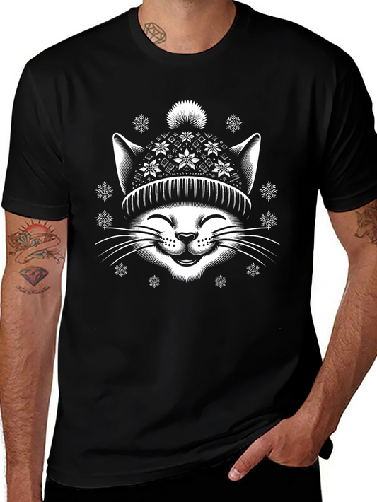 Winter Cat Graphic Tee